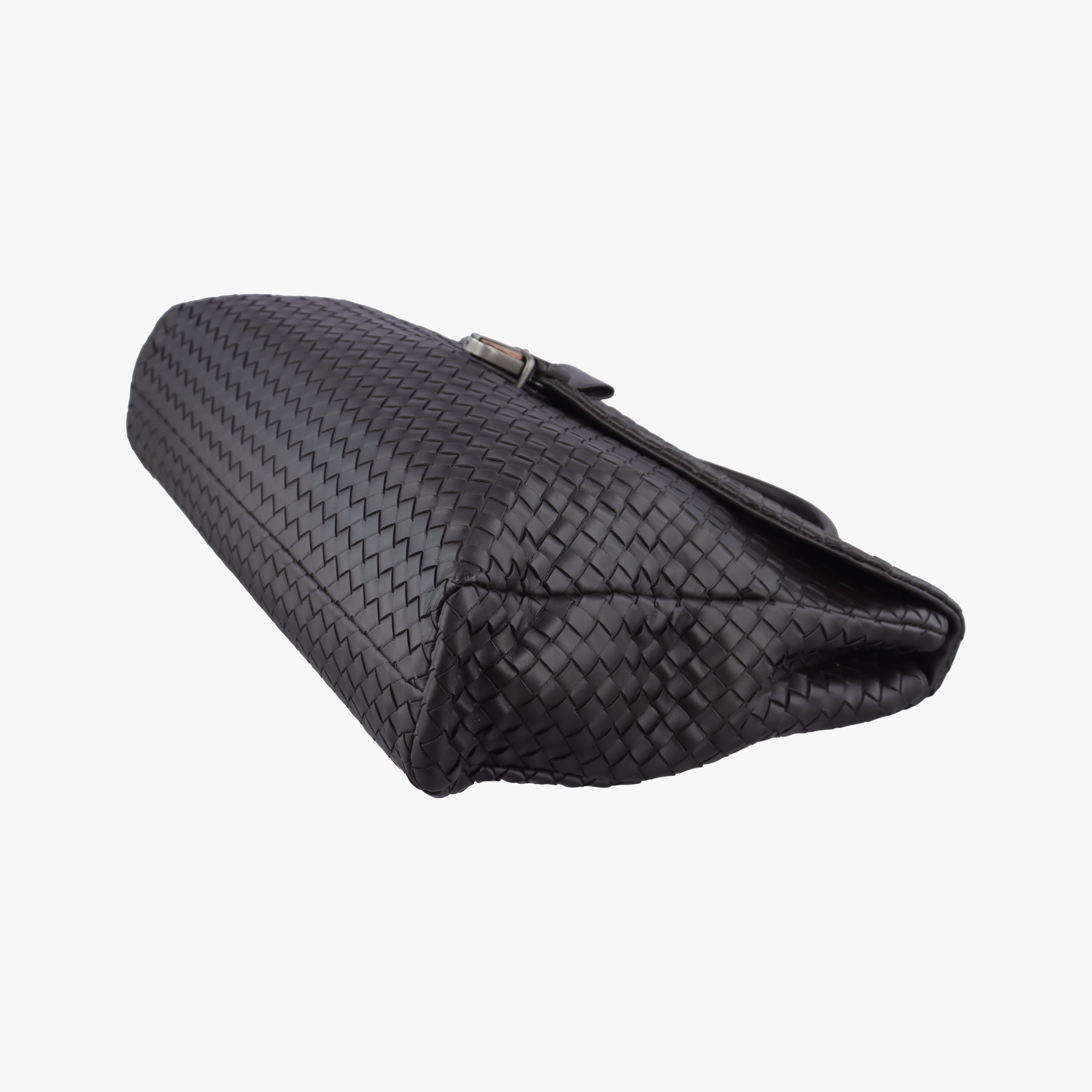 Pre-owned Bottega Veneta Intrecciato Black lambskin  handbag | stylenewstar