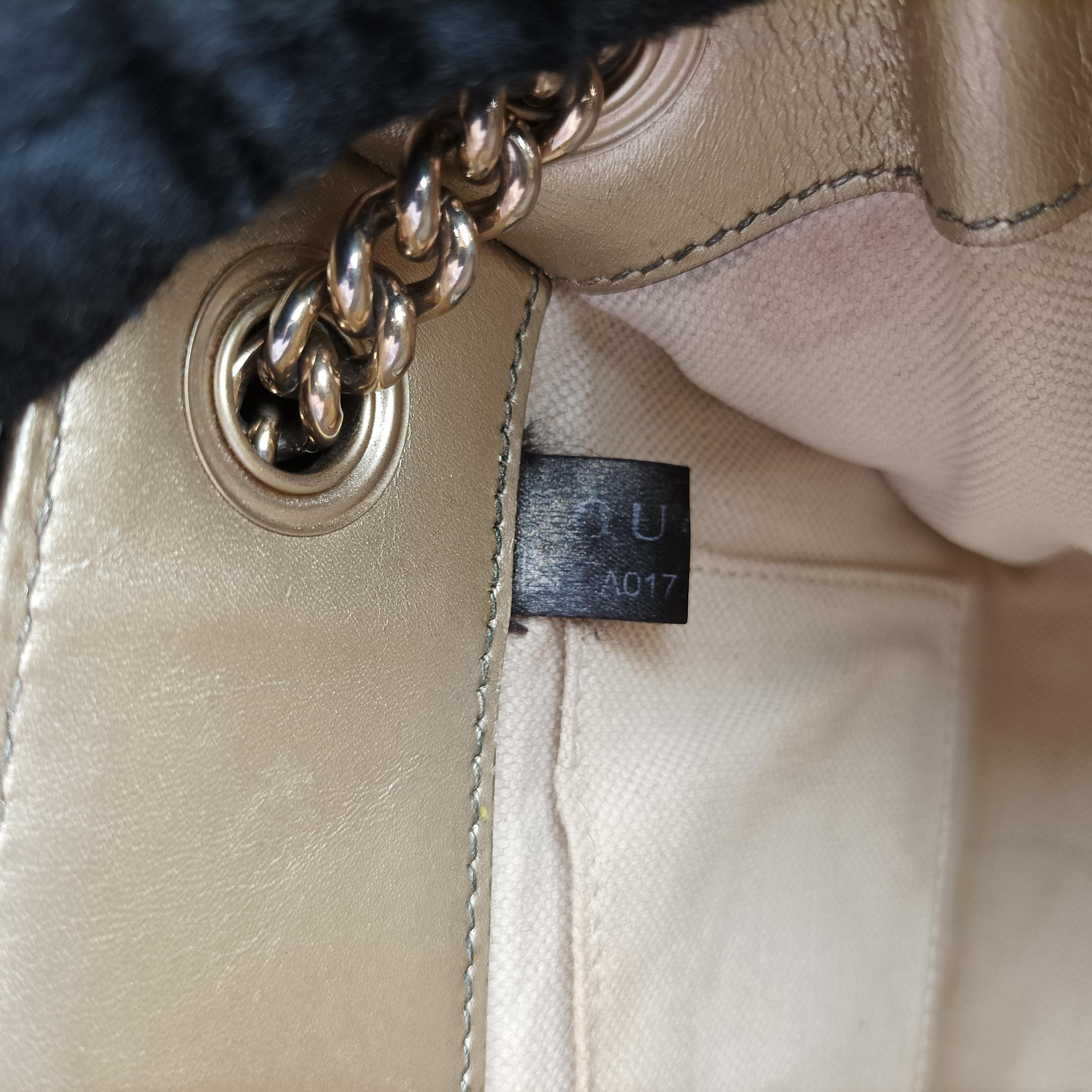 Pre-owned Gucci Emily Golden Leather 369621 shoulderbag | stylenewstar