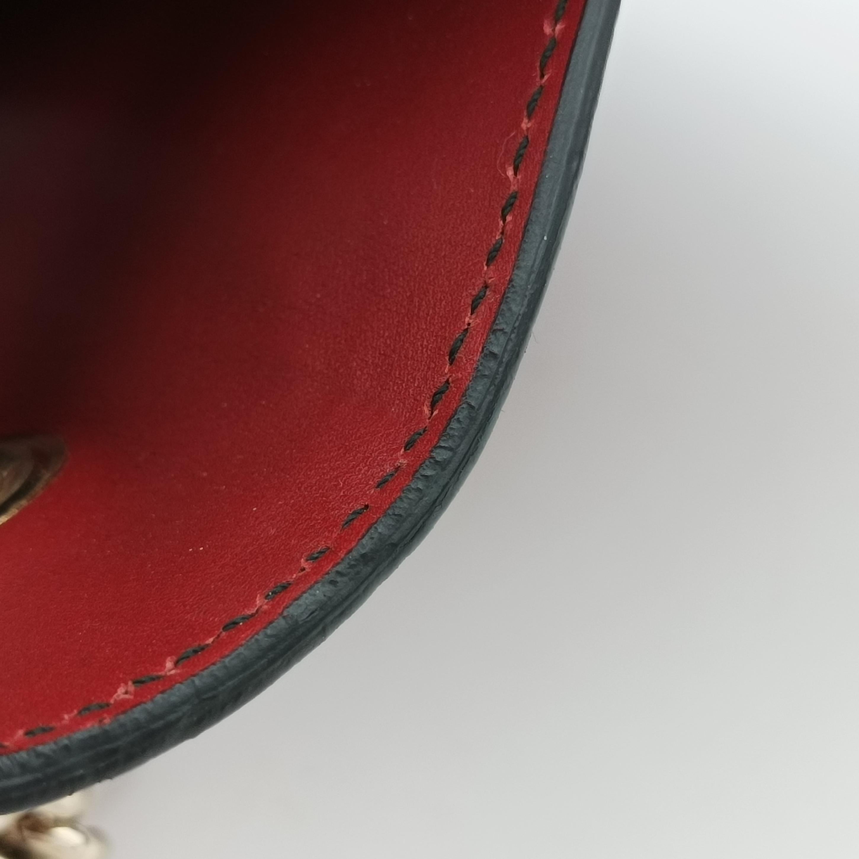 Pre-owned Gucci Emily Red Leather 449635 shoulderbag | stylenewstar