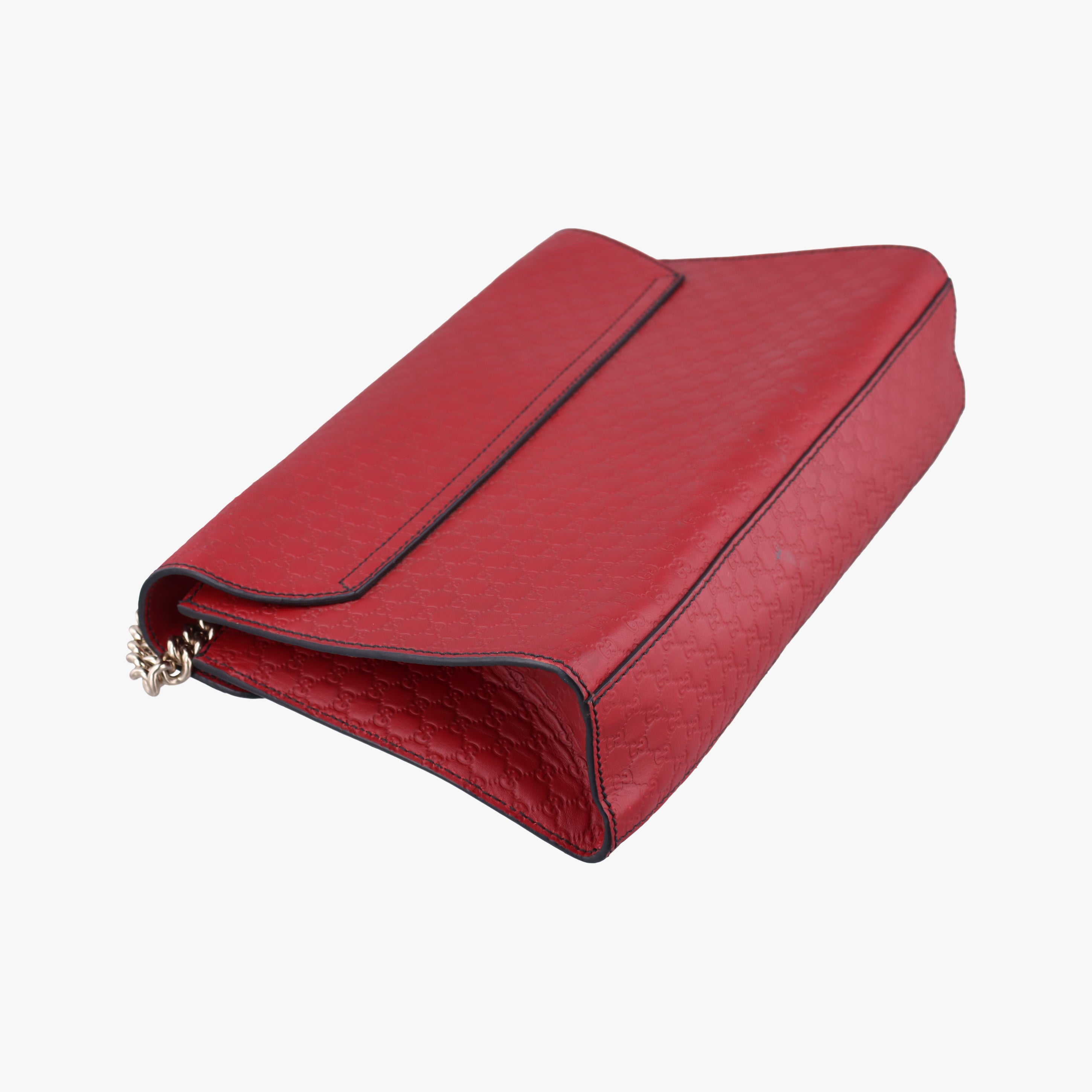 Pre-owned Gucci Emily Red Leather 449635 shoulderbag | stylenewstar