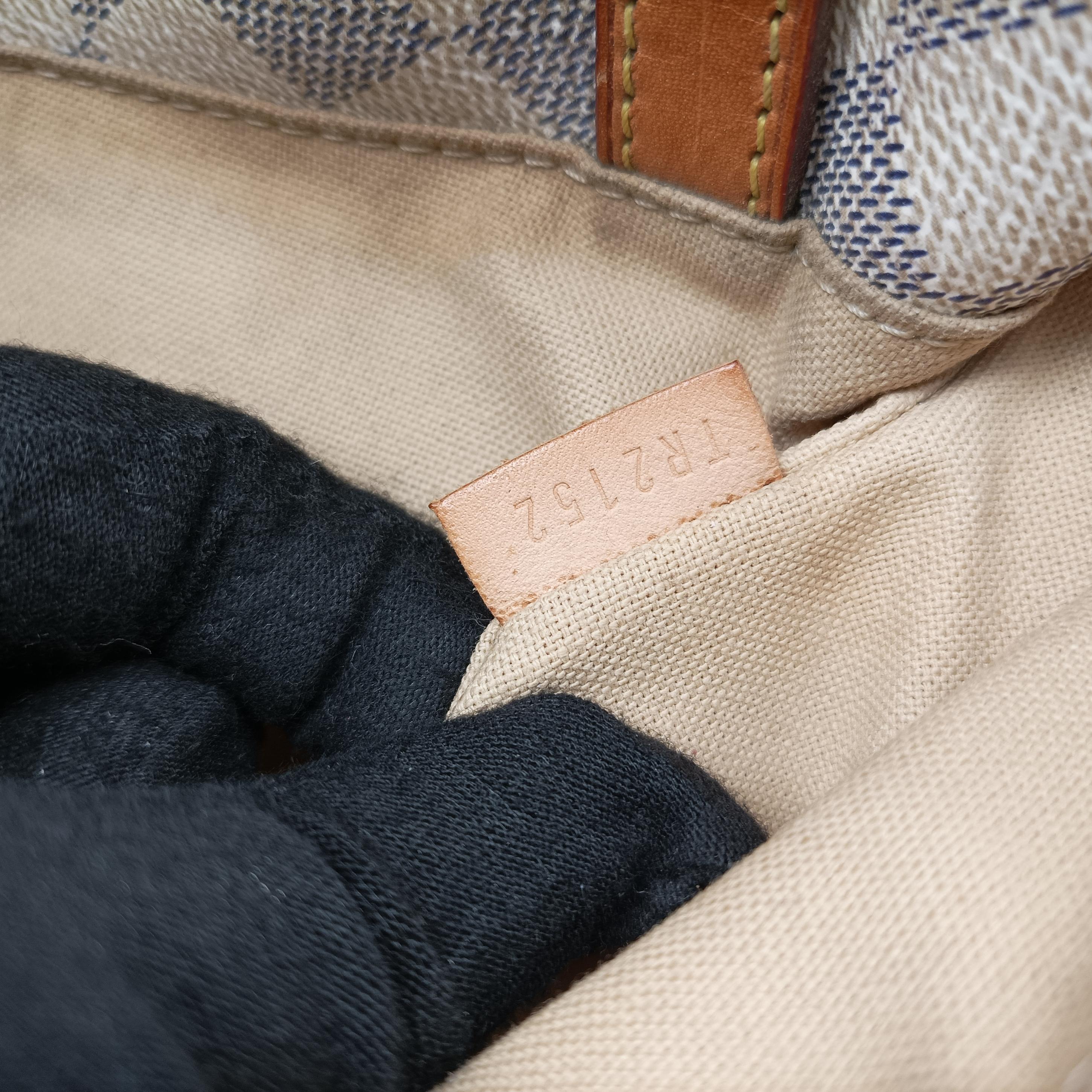 Pre-owned Louis Vuitton Figheri PM Azur Damier Canvas N41176 shoulderbag | stylenewstar