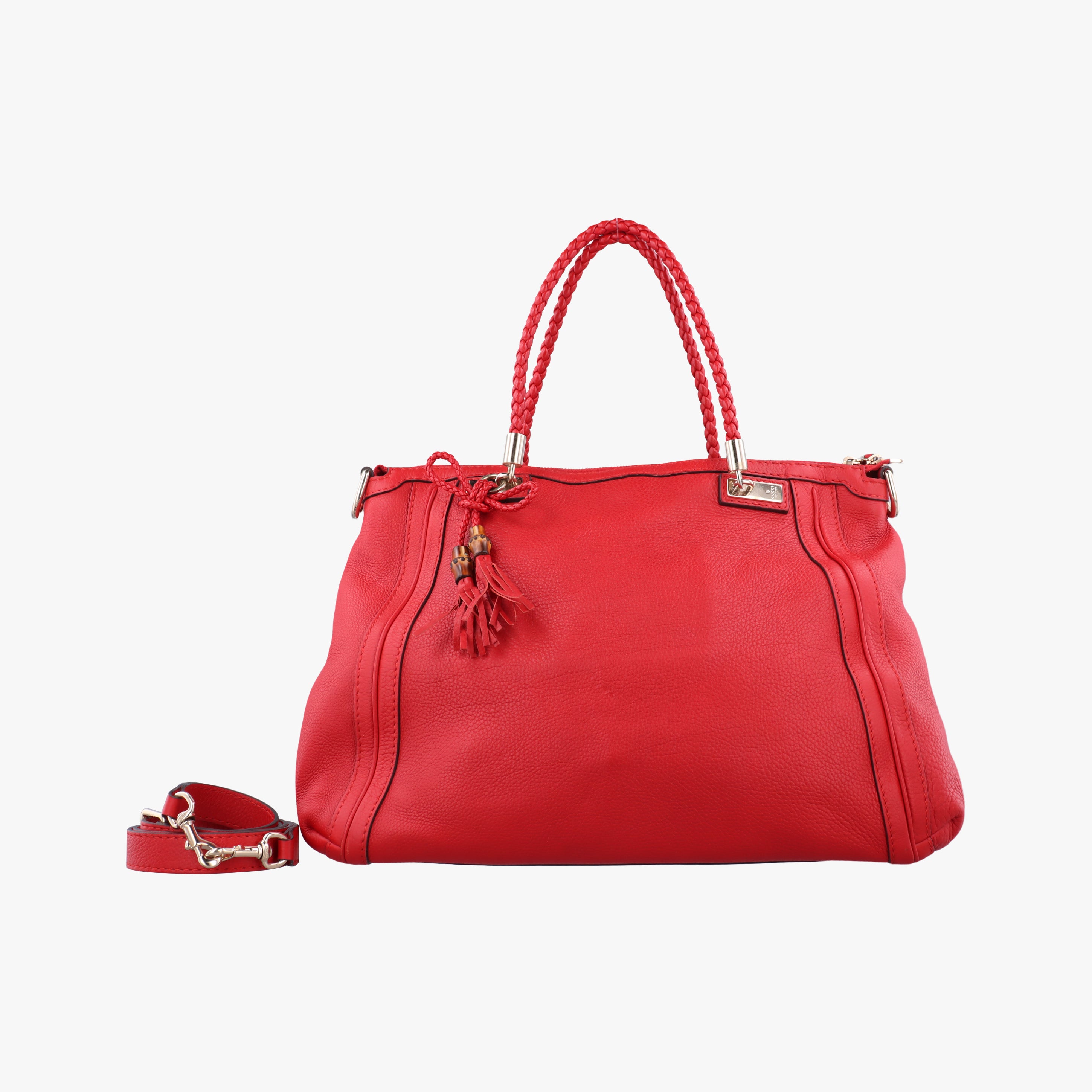 Pre-owned Gucci bella Red Leather 269946 shoulderbag | stylenewstar