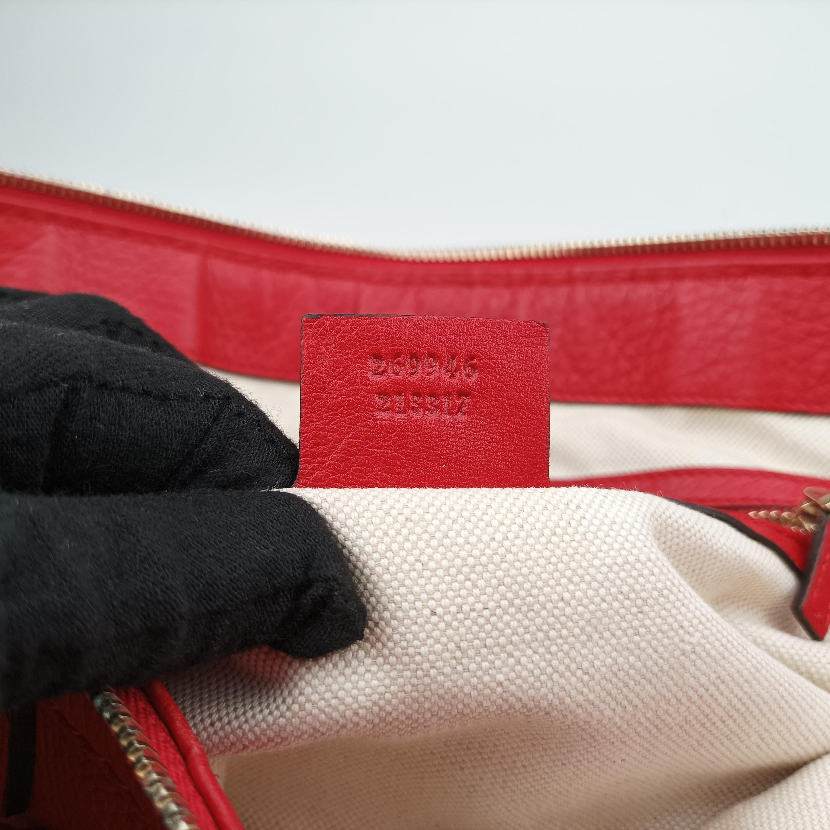 Pre-owned Gucci bella Red Leather 269946 shoulderbag | stylenewstar