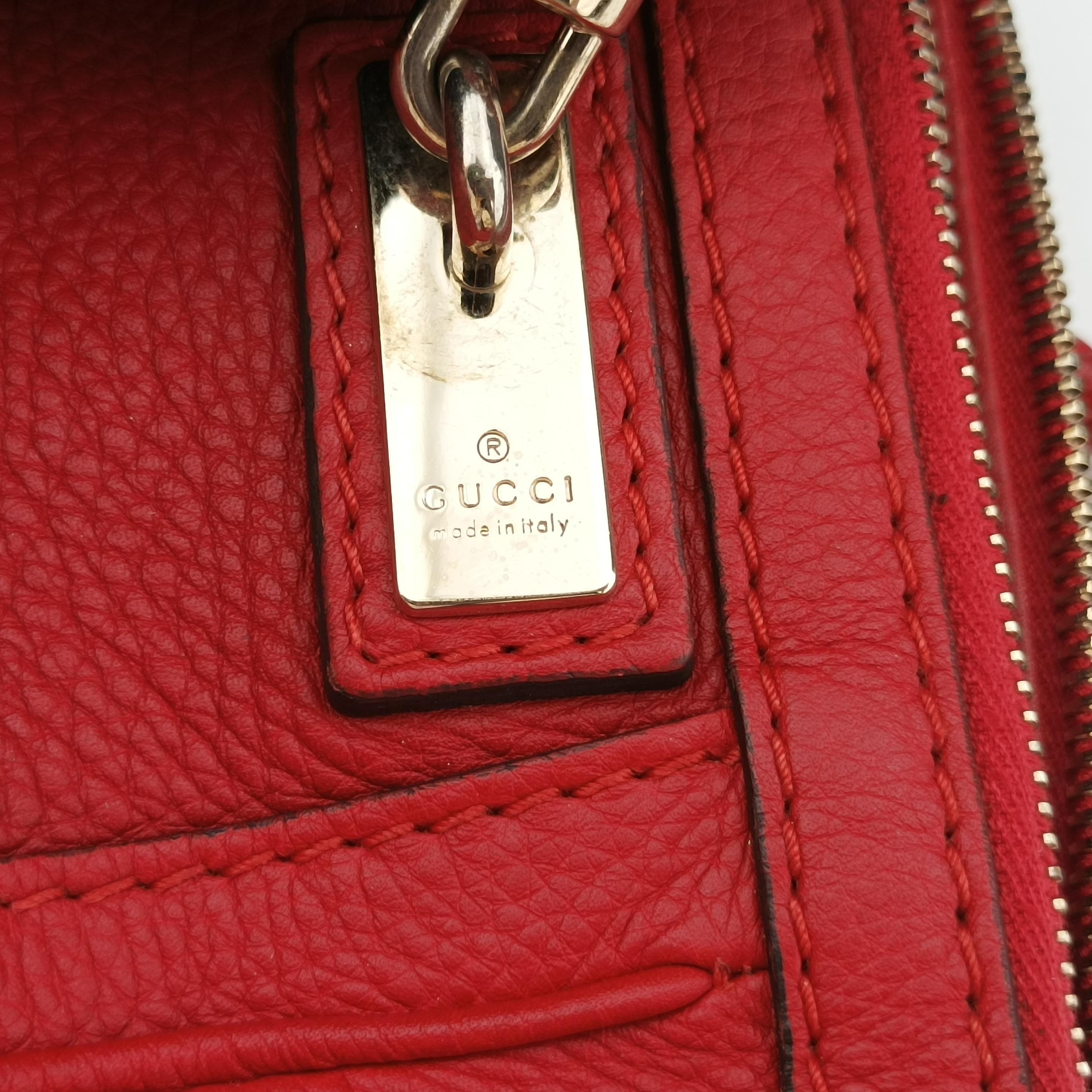 Pre-owned Gucci bella Red Leather 269946 shoulderbag | stylenewstar