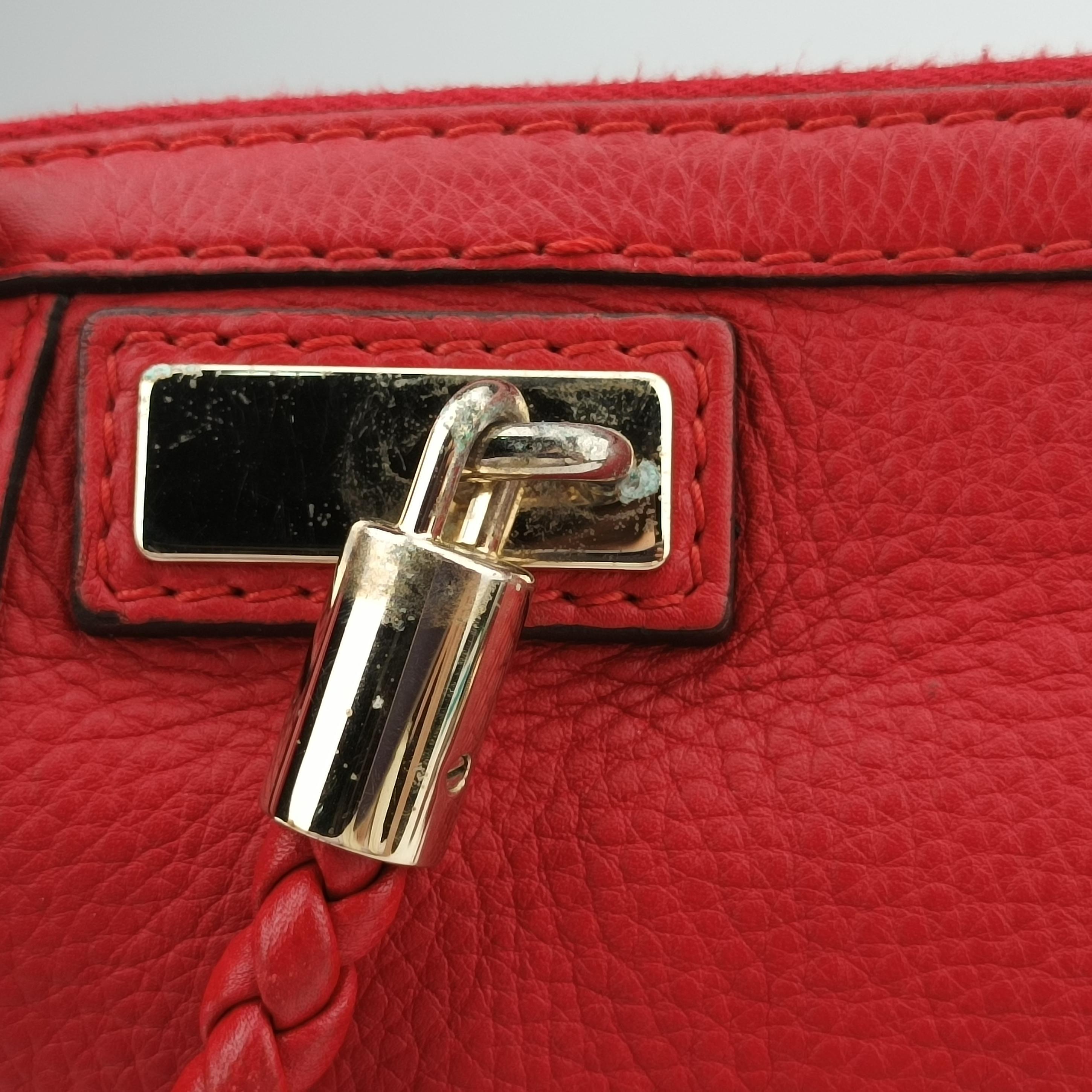 Pre-owned Gucci bella Red Leather 269946 shoulderbag | stylenewstar