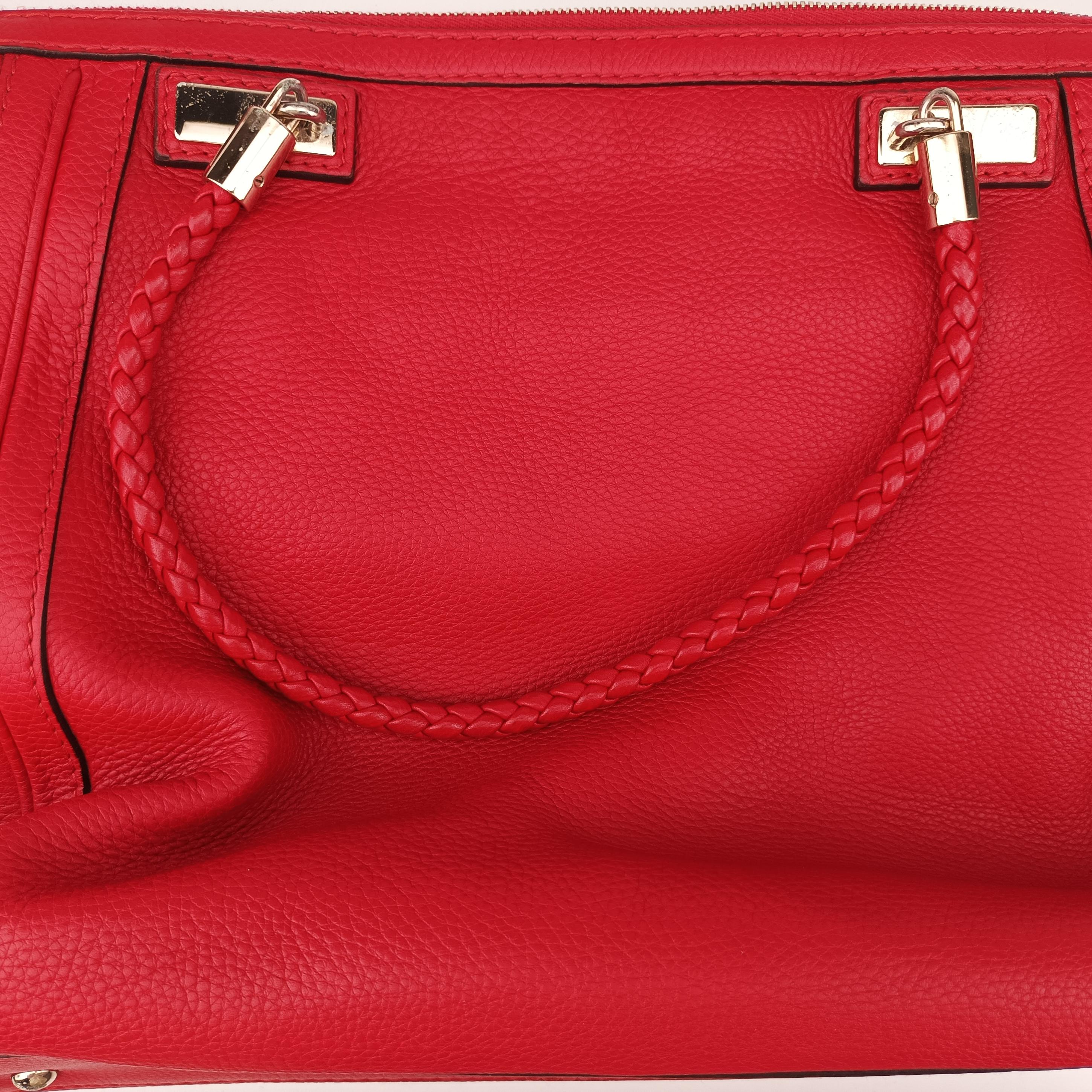 Pre-owned Gucci bella Red Leather 269946 shoulderbag | stylenewstar