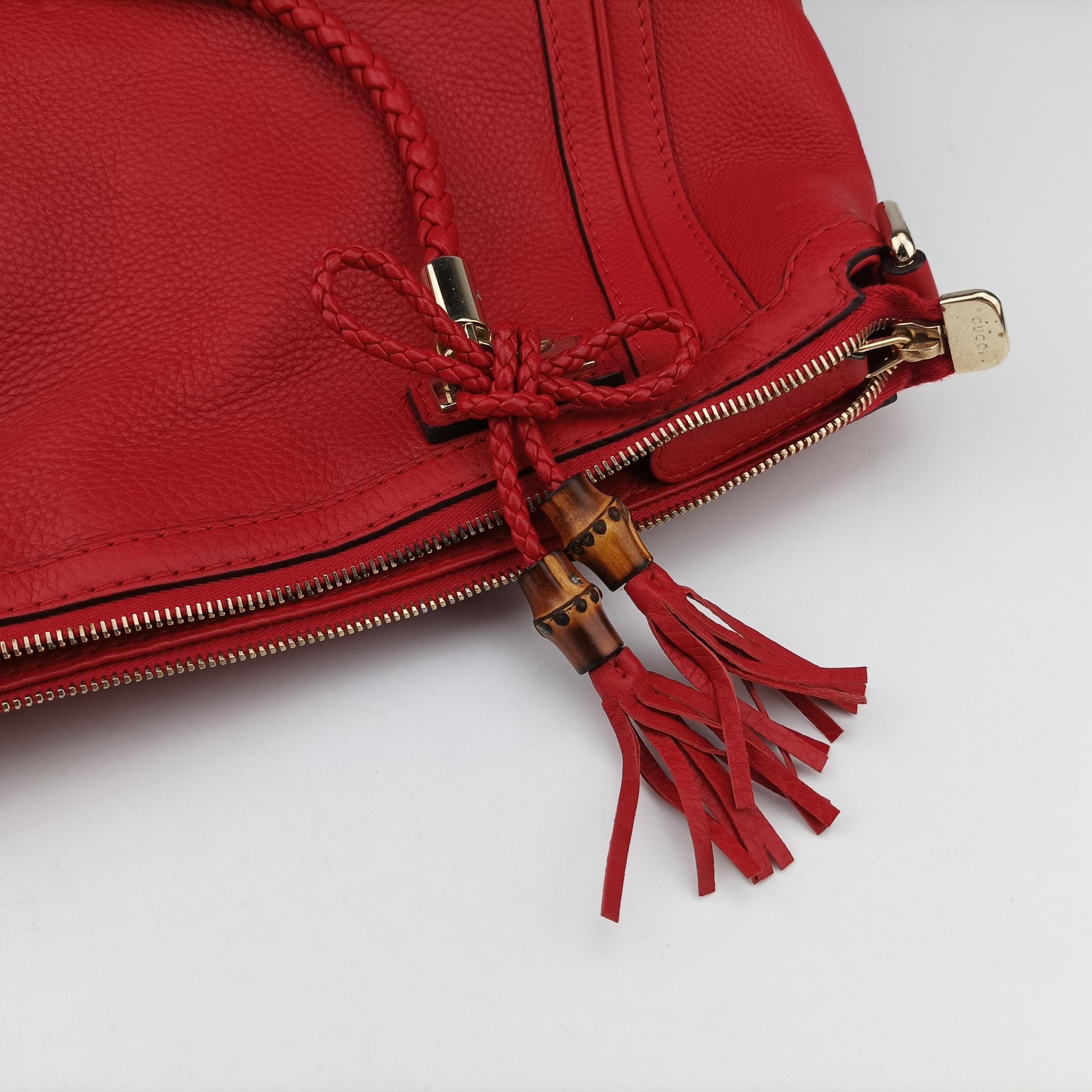Pre-owned Gucci bella Red Leather 269946 shoulderbag | stylenewstar