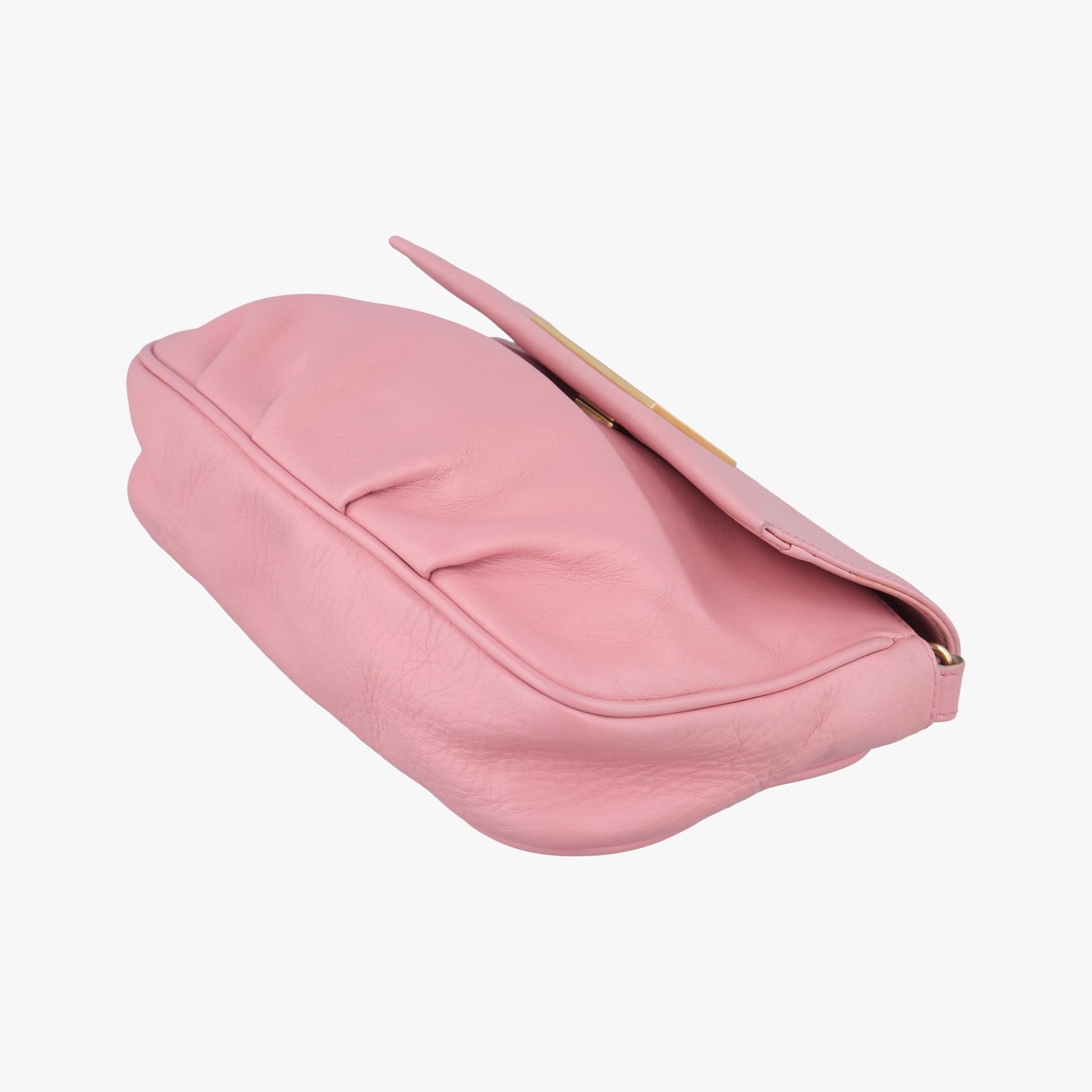 Pre-owned Fendi Fendista Pochette Pink Leather 8M0276 shoulderbag | stylenewstar