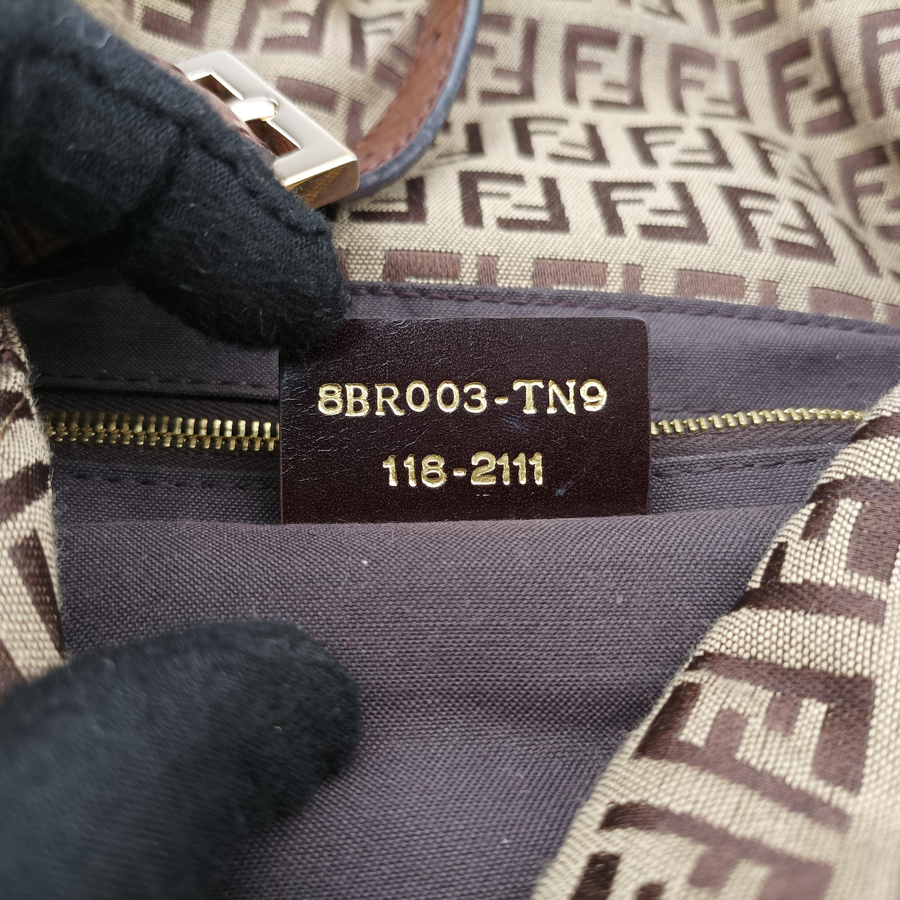 Vintage Fendi Zucchino Baguette Brown fabric 8BR003 shoulderbag | stylenewstar