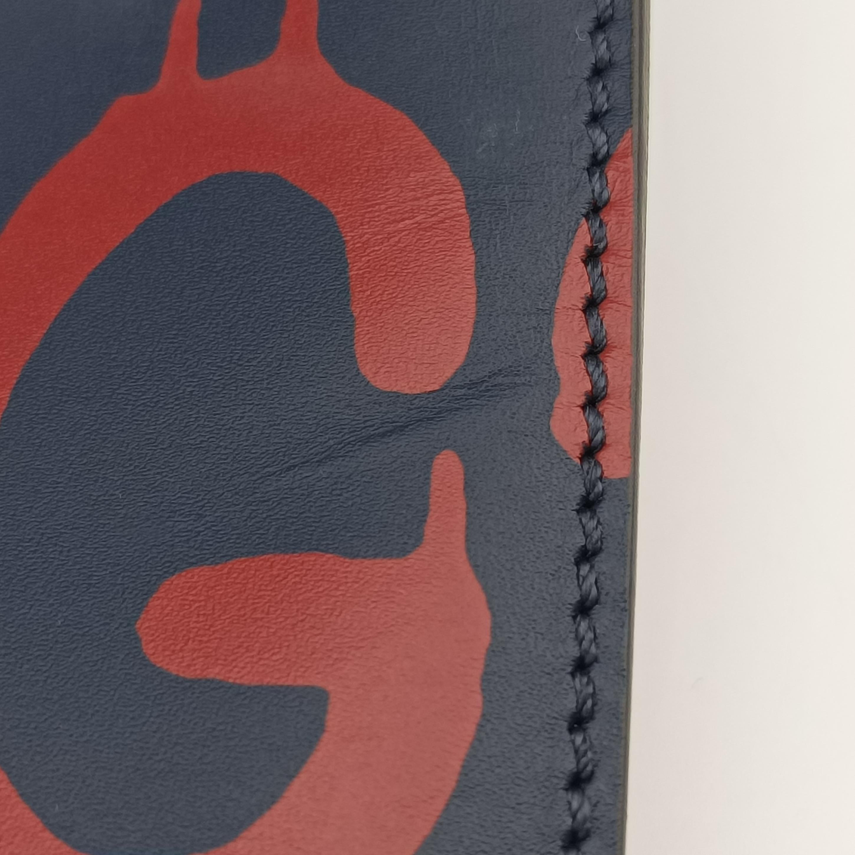 Secondhand Gucci GucciGhost Star Navy×Multicolour Leather 414476 shoulderbag | stylenewstar