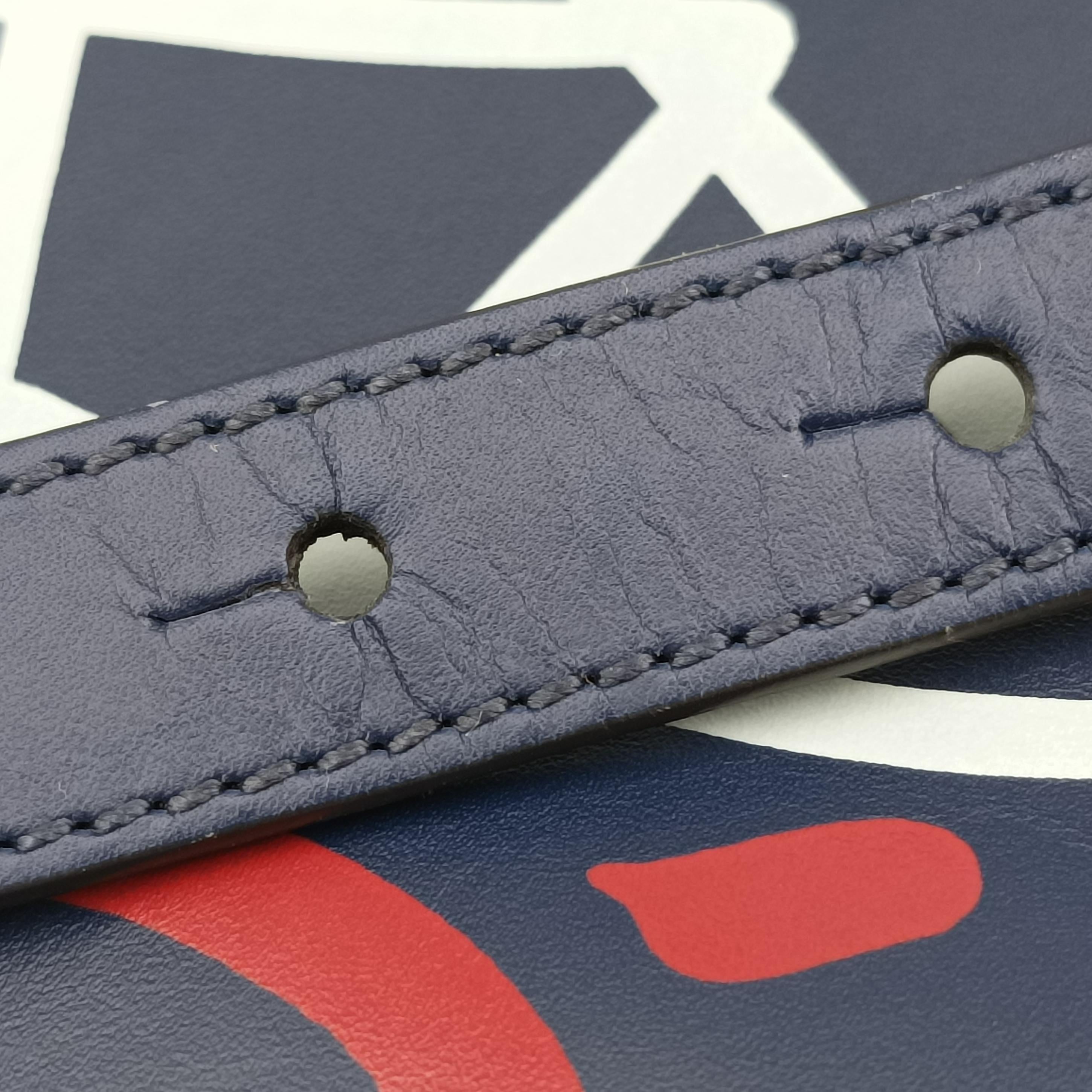 Secondhand Gucci GucciGhost Star Navy×Multicolour Leather 414476 shoulderbag | stylenewstar