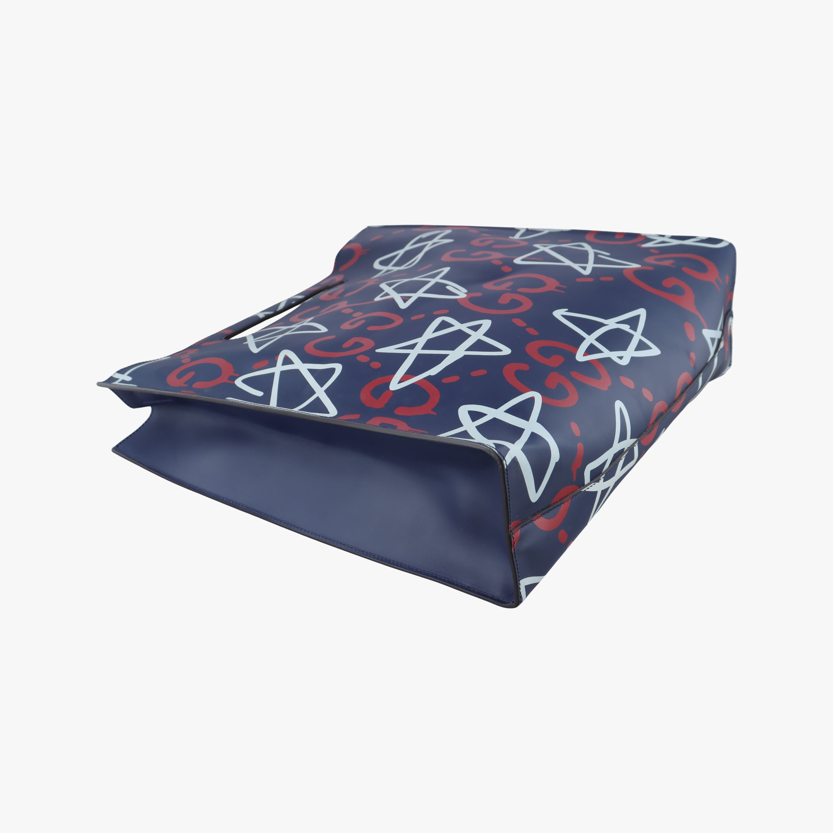 Secondhand Gucci GucciGhost Star Navy×Multicolour Leather 414476 shoulderbag | stylenewstar