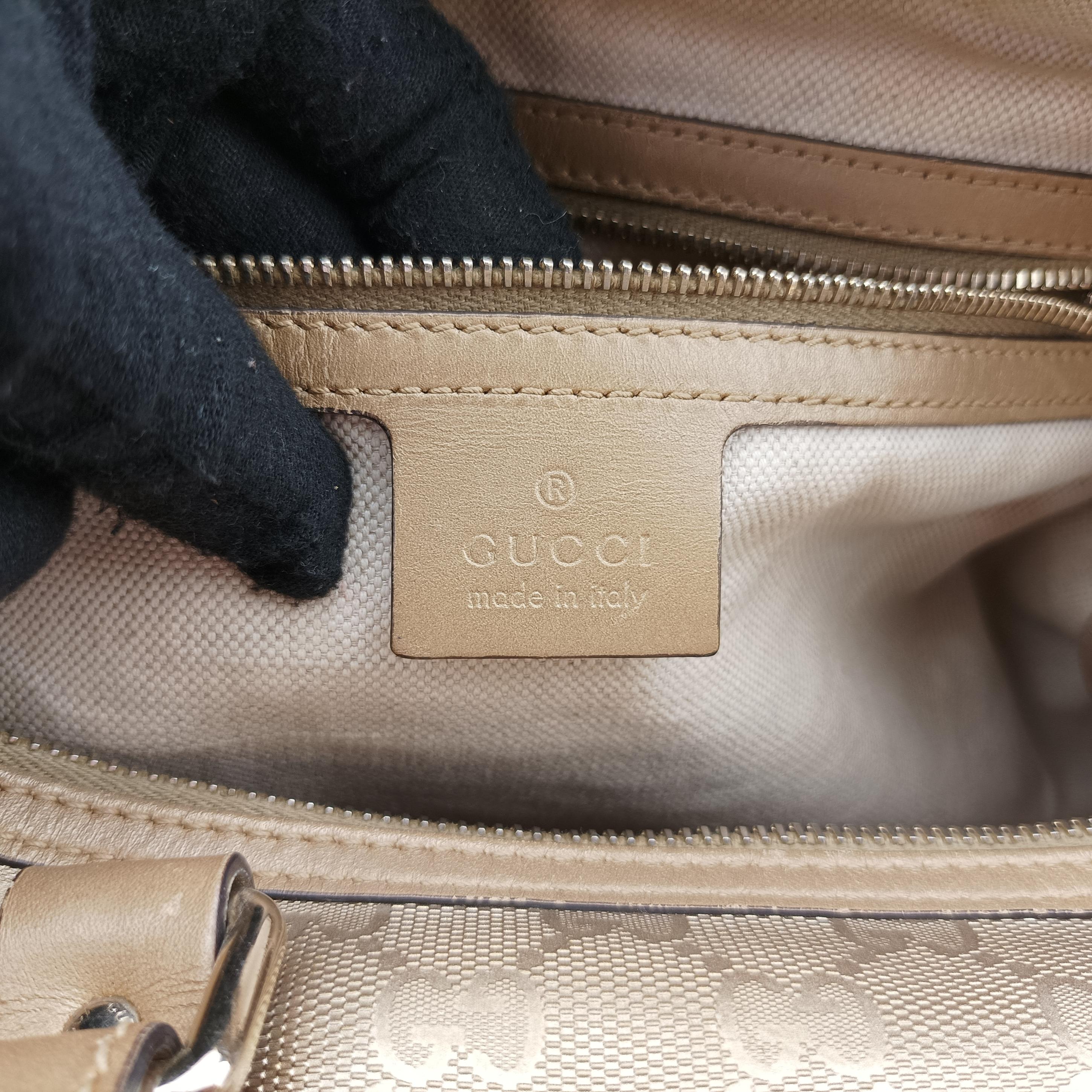 Pre-owned Gucci GG plus Spring Joy GG Supreme Golden Canvas 193603 handbag | stylenewstar