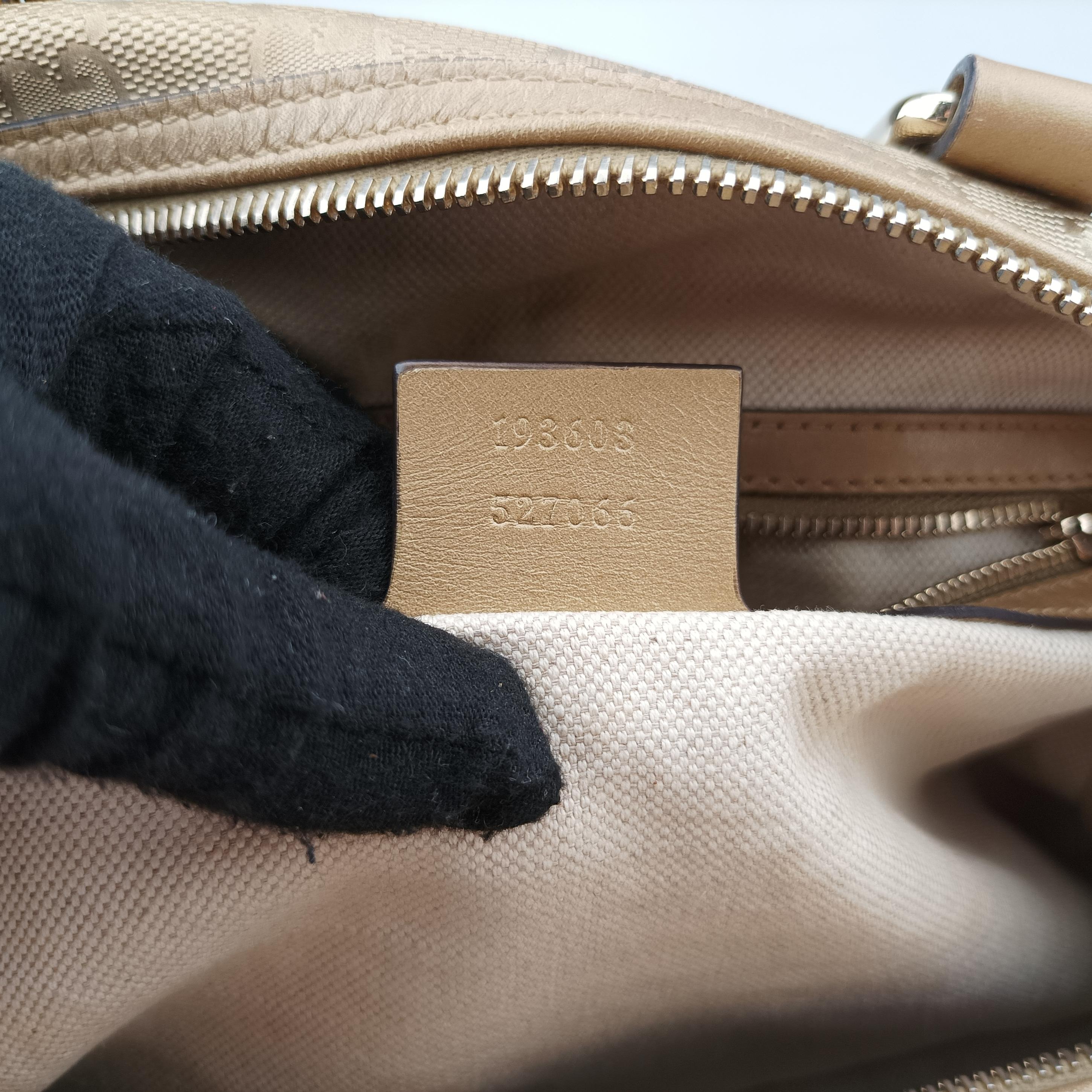 Pre-owned Gucci GG plus Spring Joy GG Supreme Golden Canvas 193603 handbag | stylenewstar