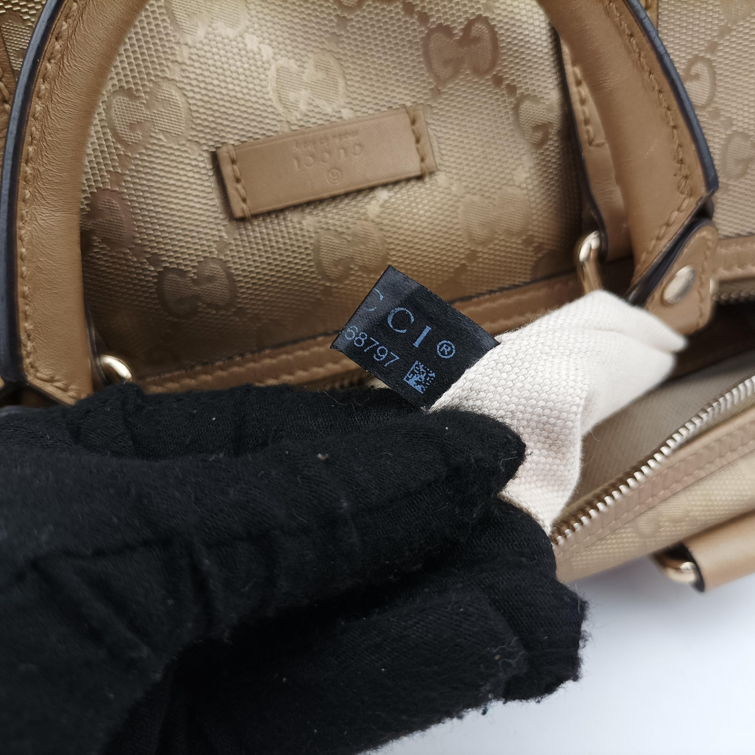 Pre-owned Gucci GG plus Spring Joy GG Supreme Golden Canvas 193603 handbag | stylenewstar