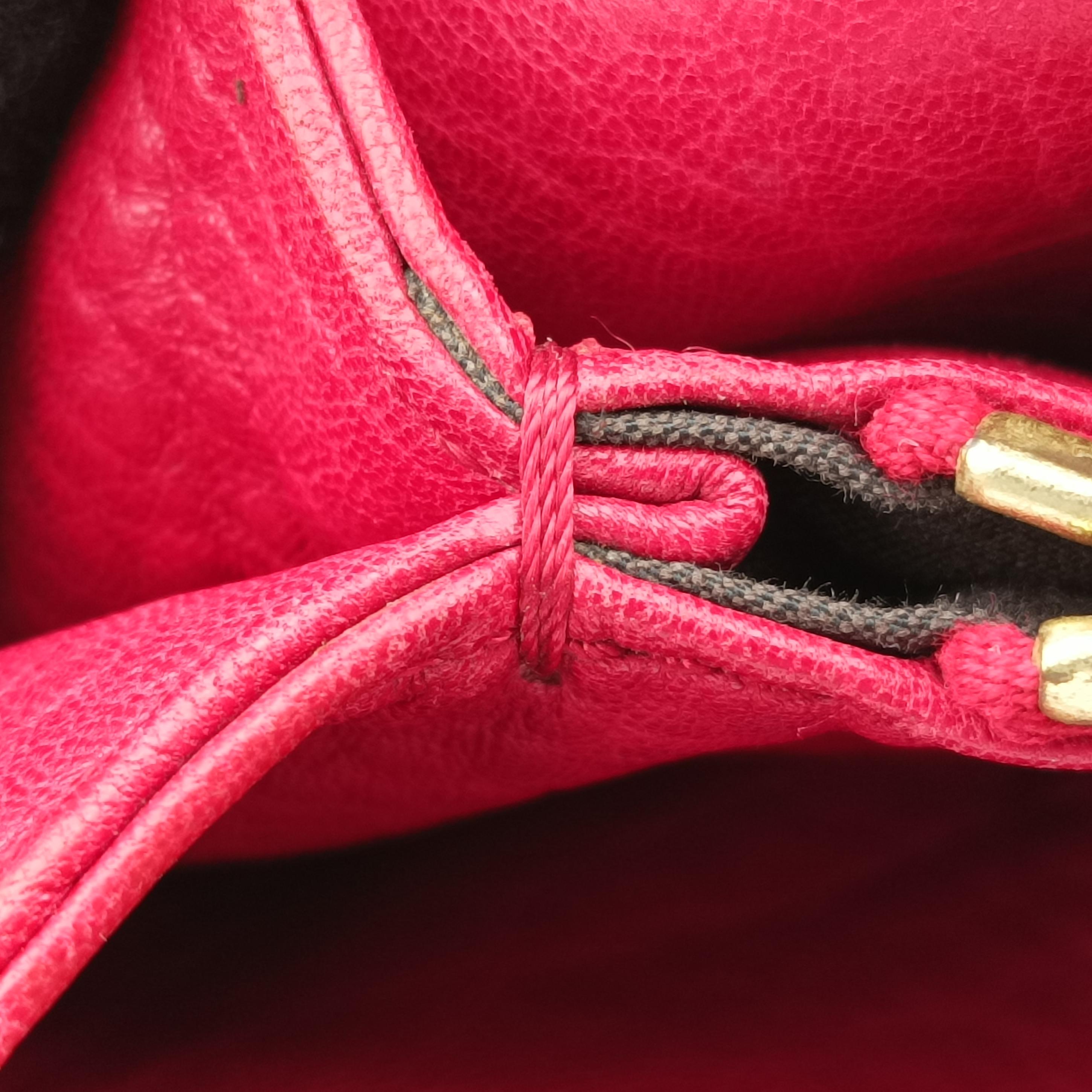 Pre-owned Fendi Mia Red Leather 8BR616 shoulderbag | stylenewstar