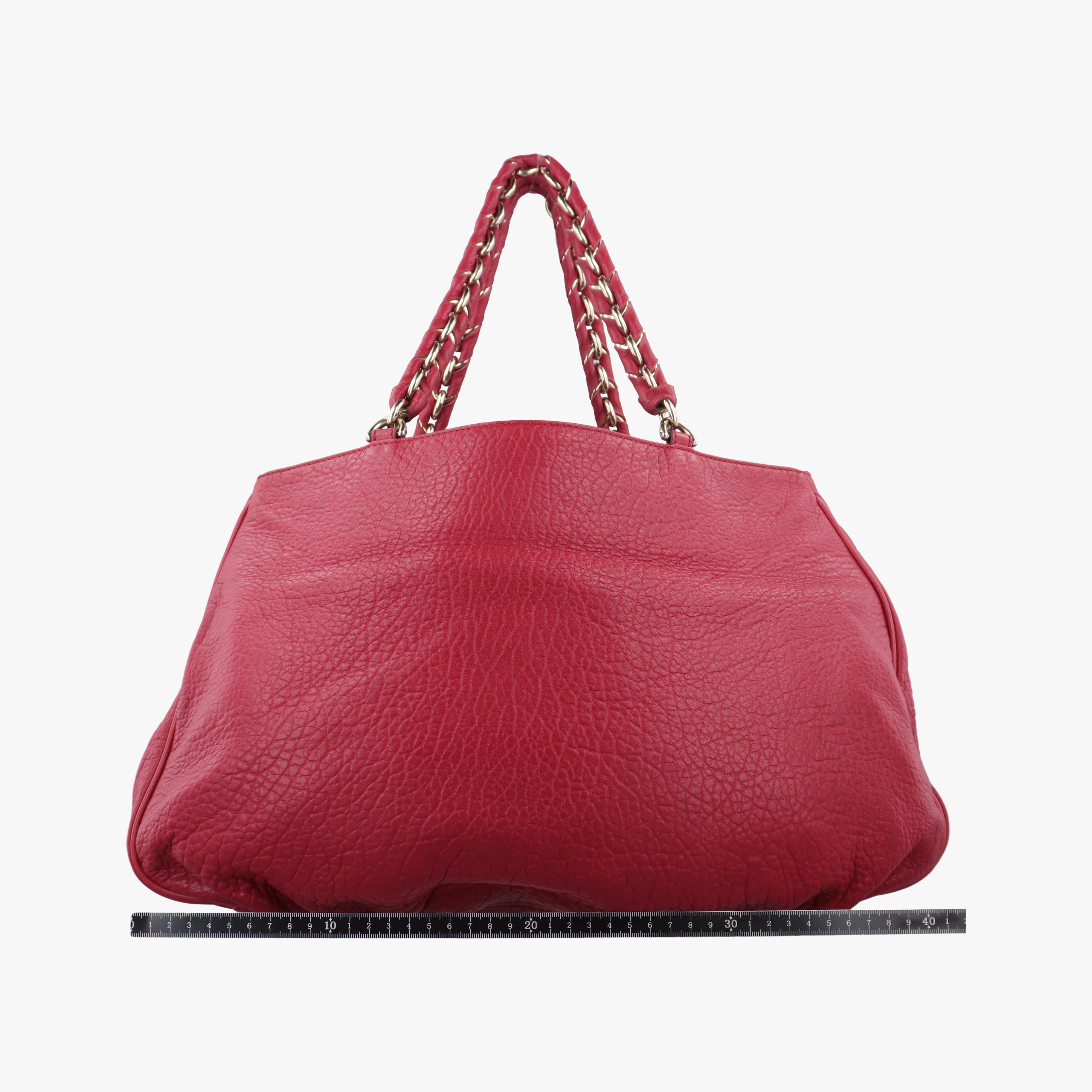 Pre-owned Fendi Mia Red Leather 8BR616 shoulderbag | stylenewstar