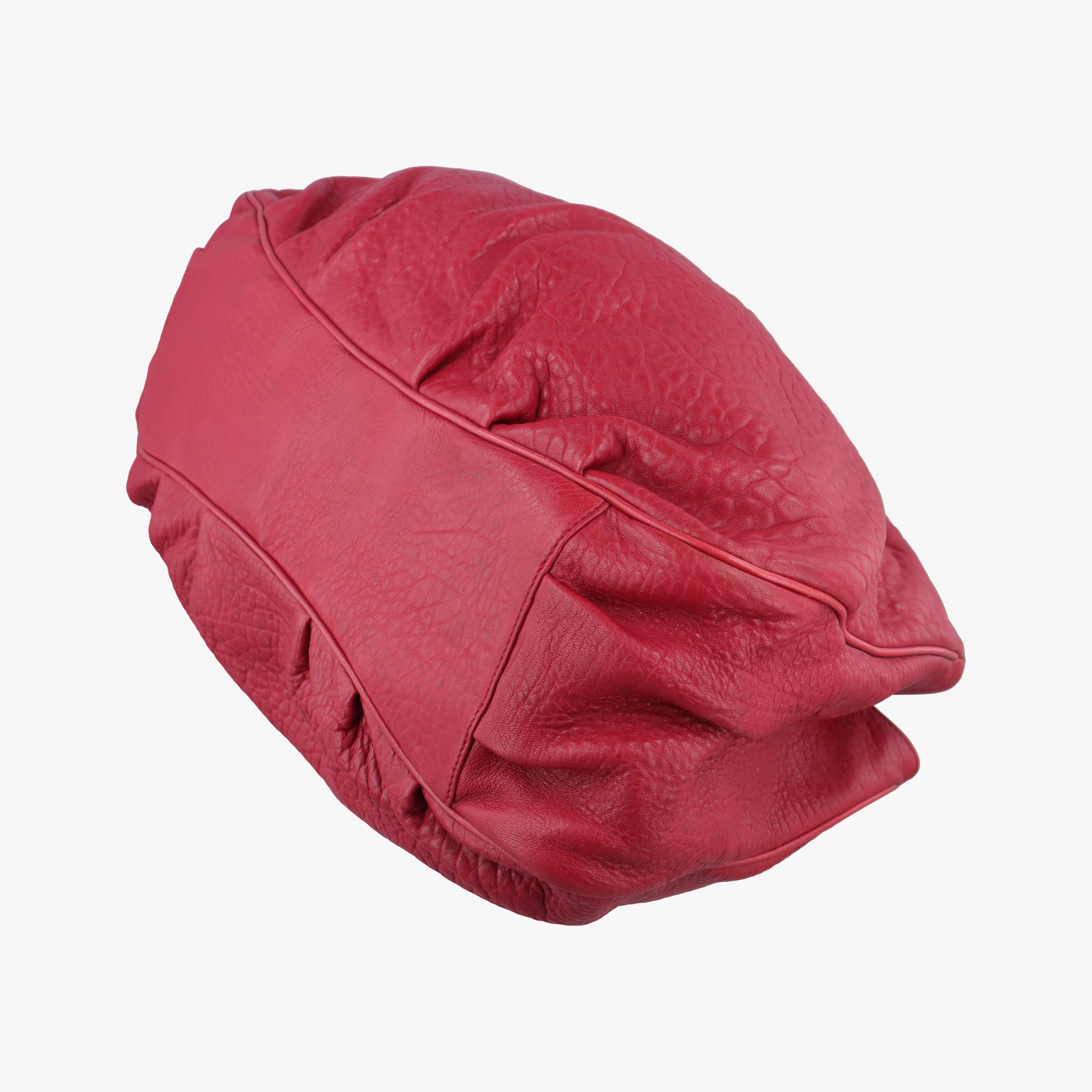 Pre-owned Fendi Mia Red Leather 8BR616 shoulderbag | stylenewstar