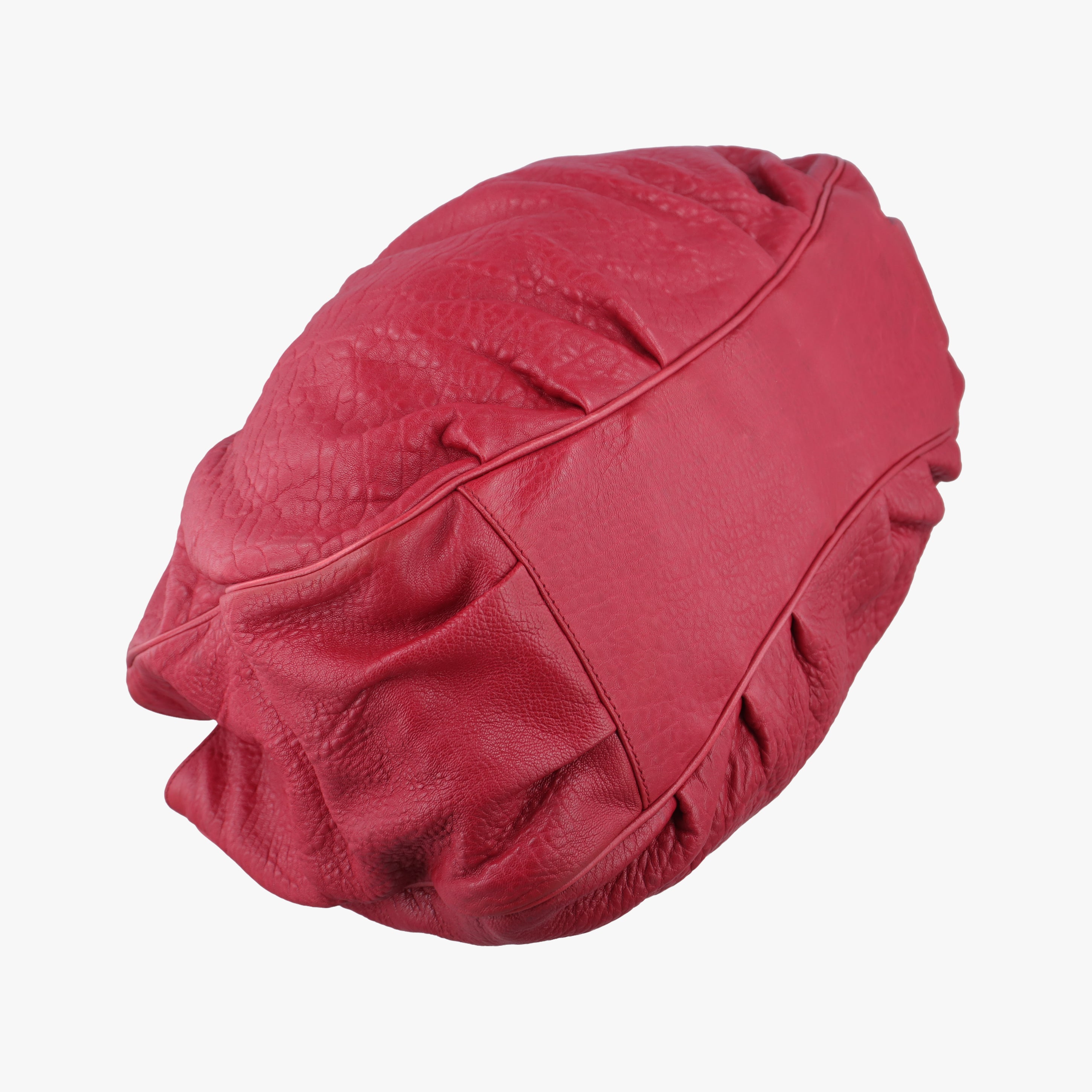 Pre-owned Fendi Mia Red Leather 8BR616 shoulderbag | stylenewstar