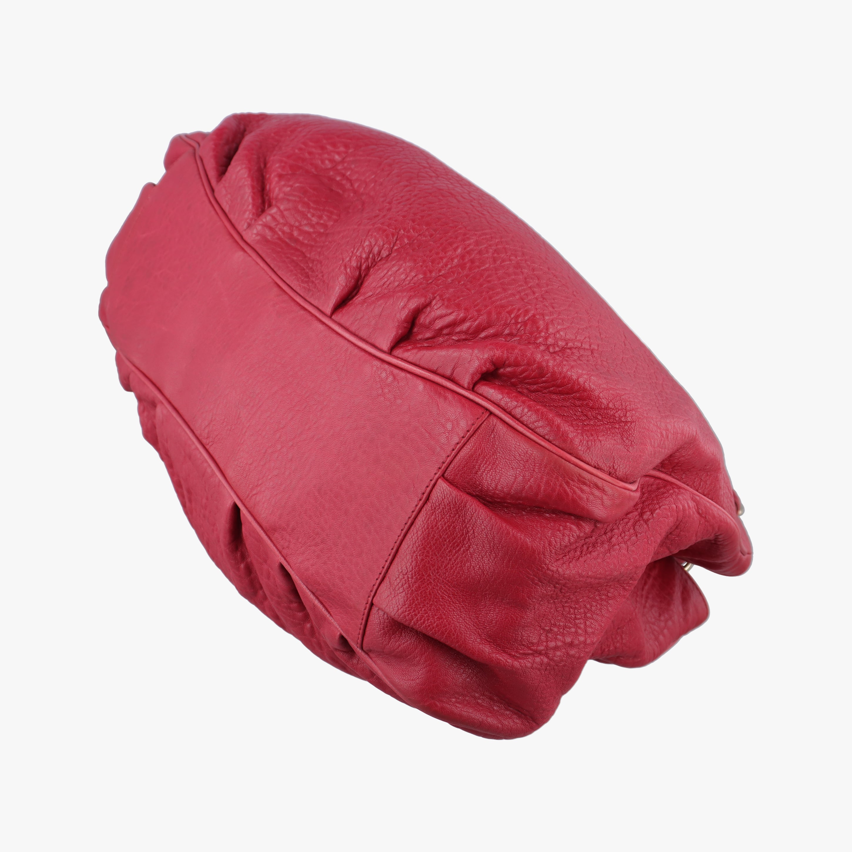 Pre-owned Fendi Mia Red Leather 8BR616 shoulderbag | stylenewstar