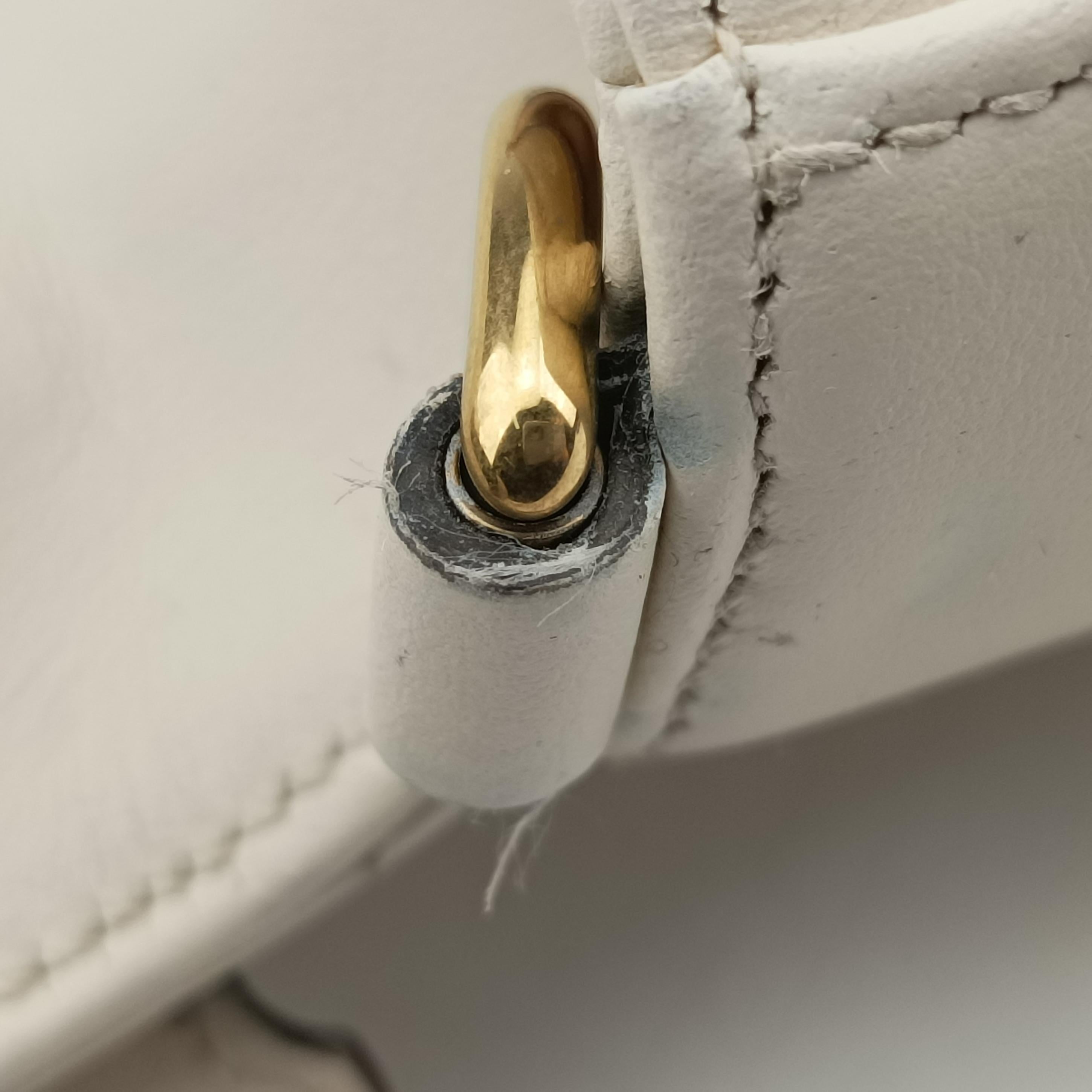 Pre-owned Gucci GG Marmont White Leather 547260 shoulderbag | stylenewstar