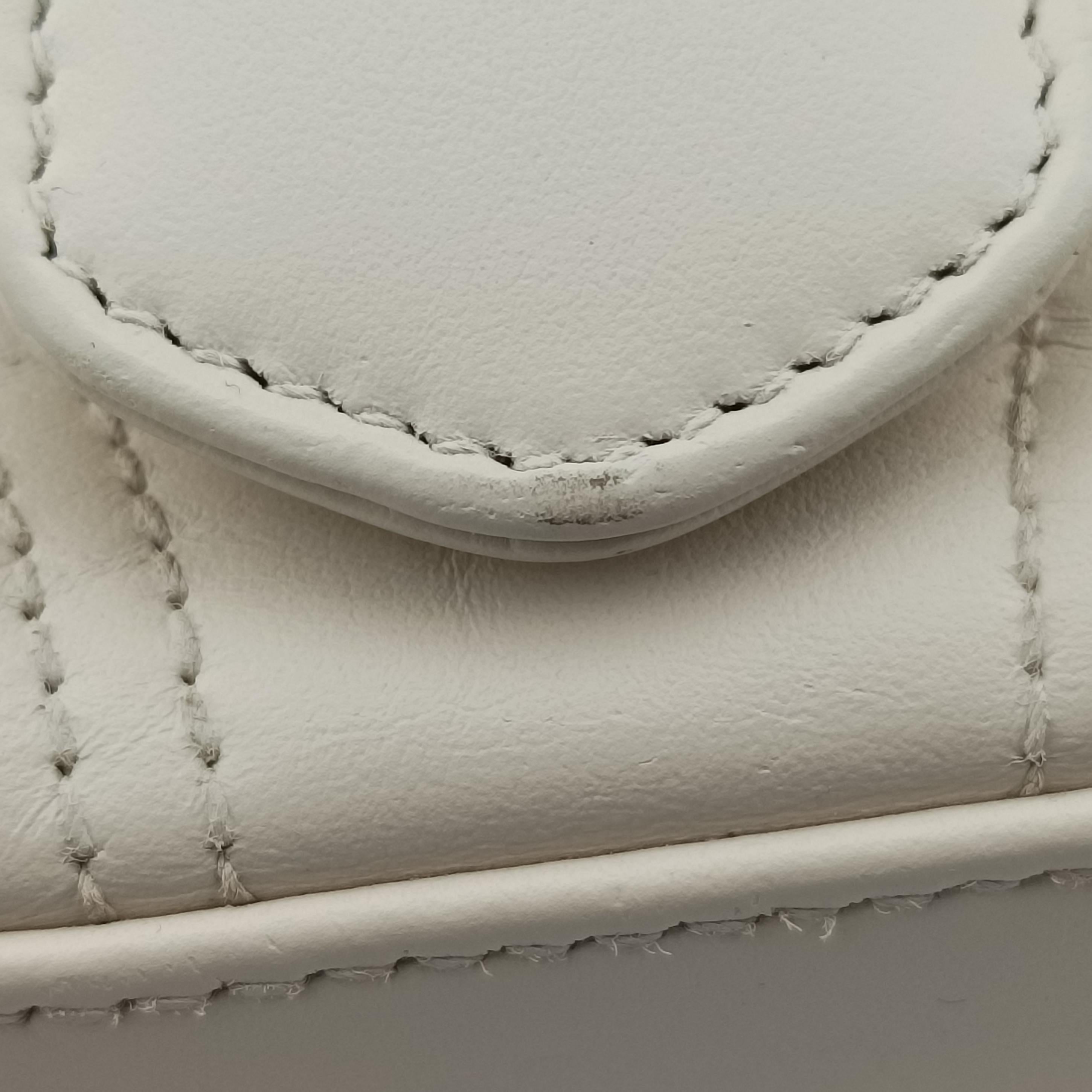 Pre-owned Gucci GG Marmont White Leather 547260 shoulderbag | stylenewstar