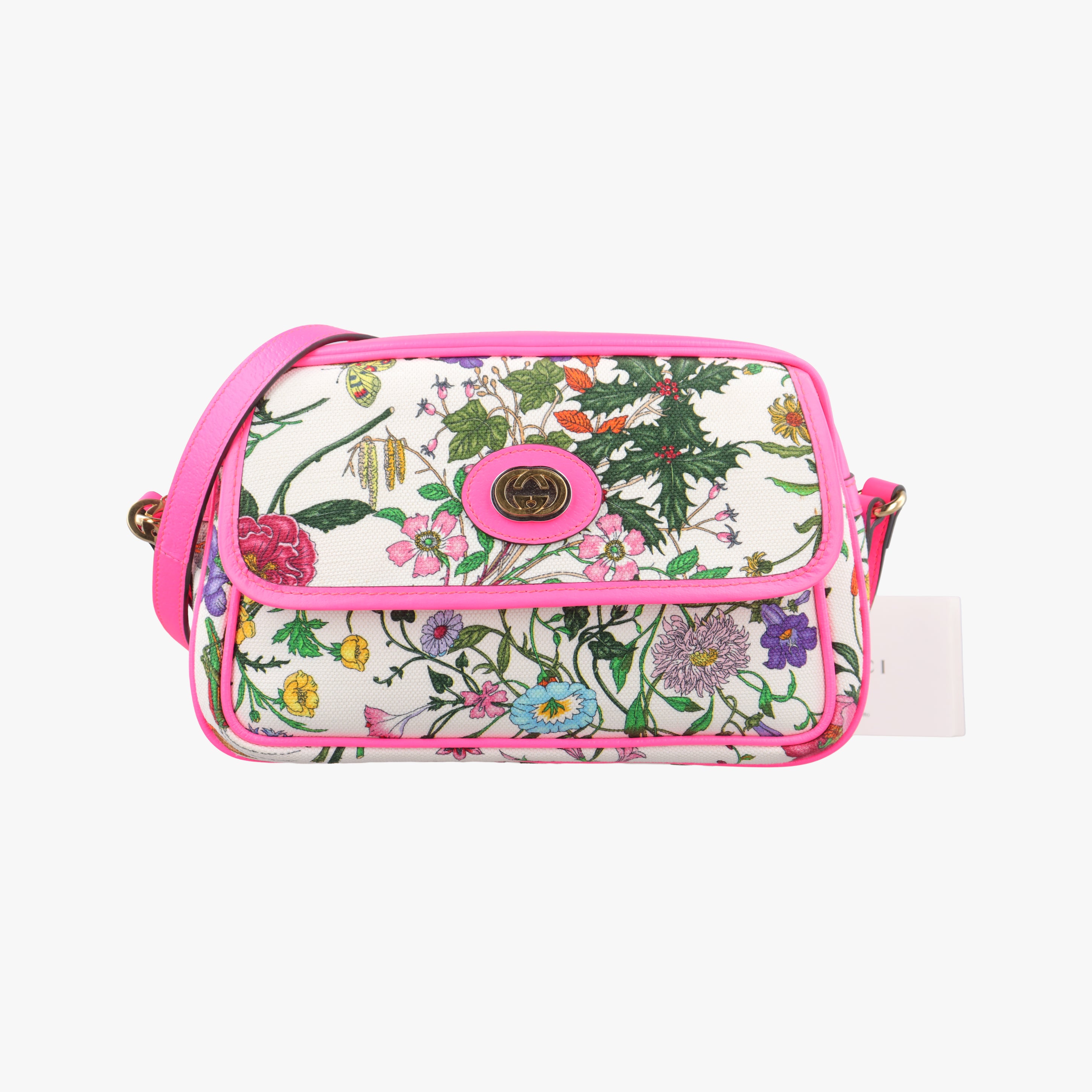 Pre-owned Gucci Floral Multicolour PVC coated canvas 550147 shoulderbag | stylenewstar