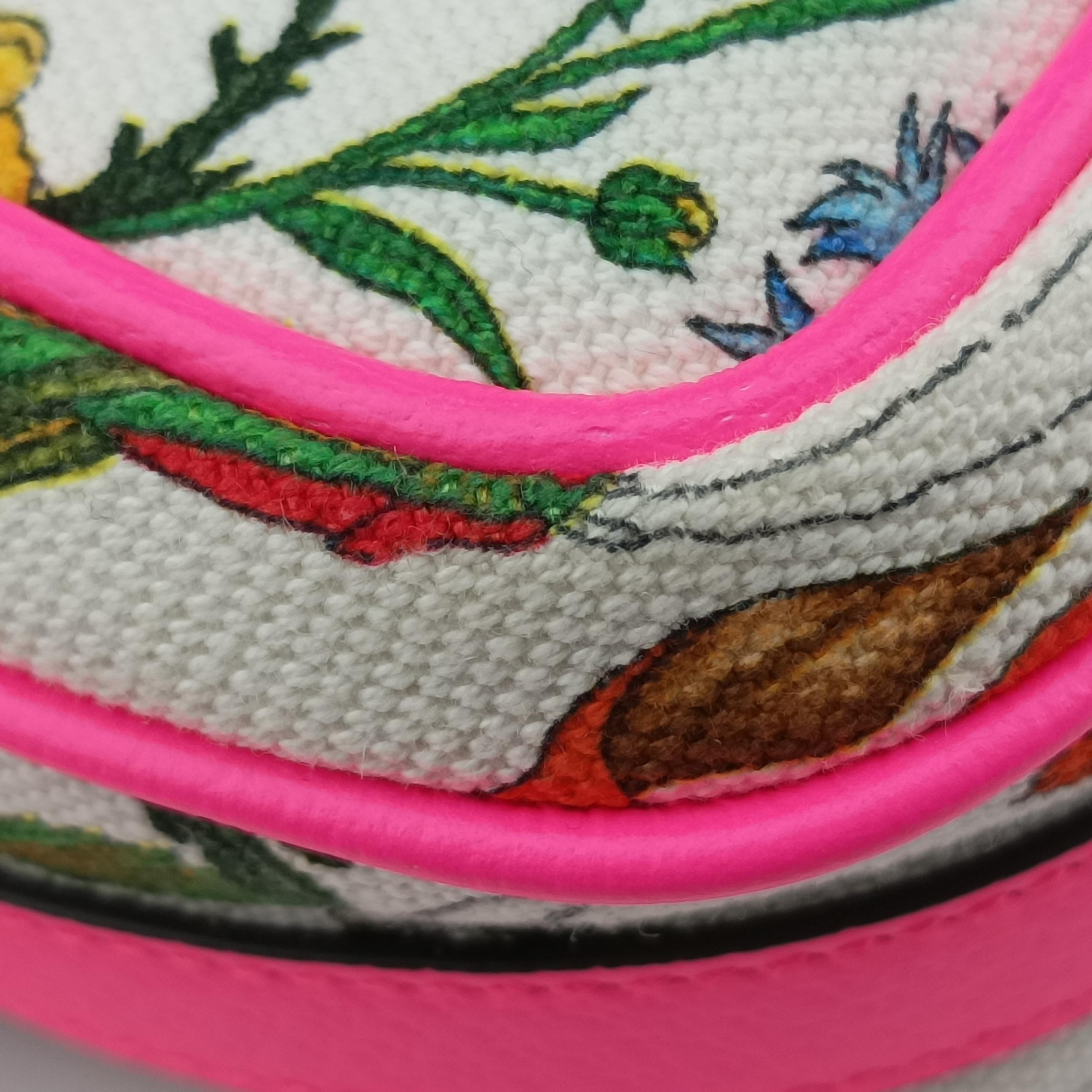 Pre-owned Gucci Floral Multicolour PVC coated canvas 550147 shoulderbag | stylenewstar