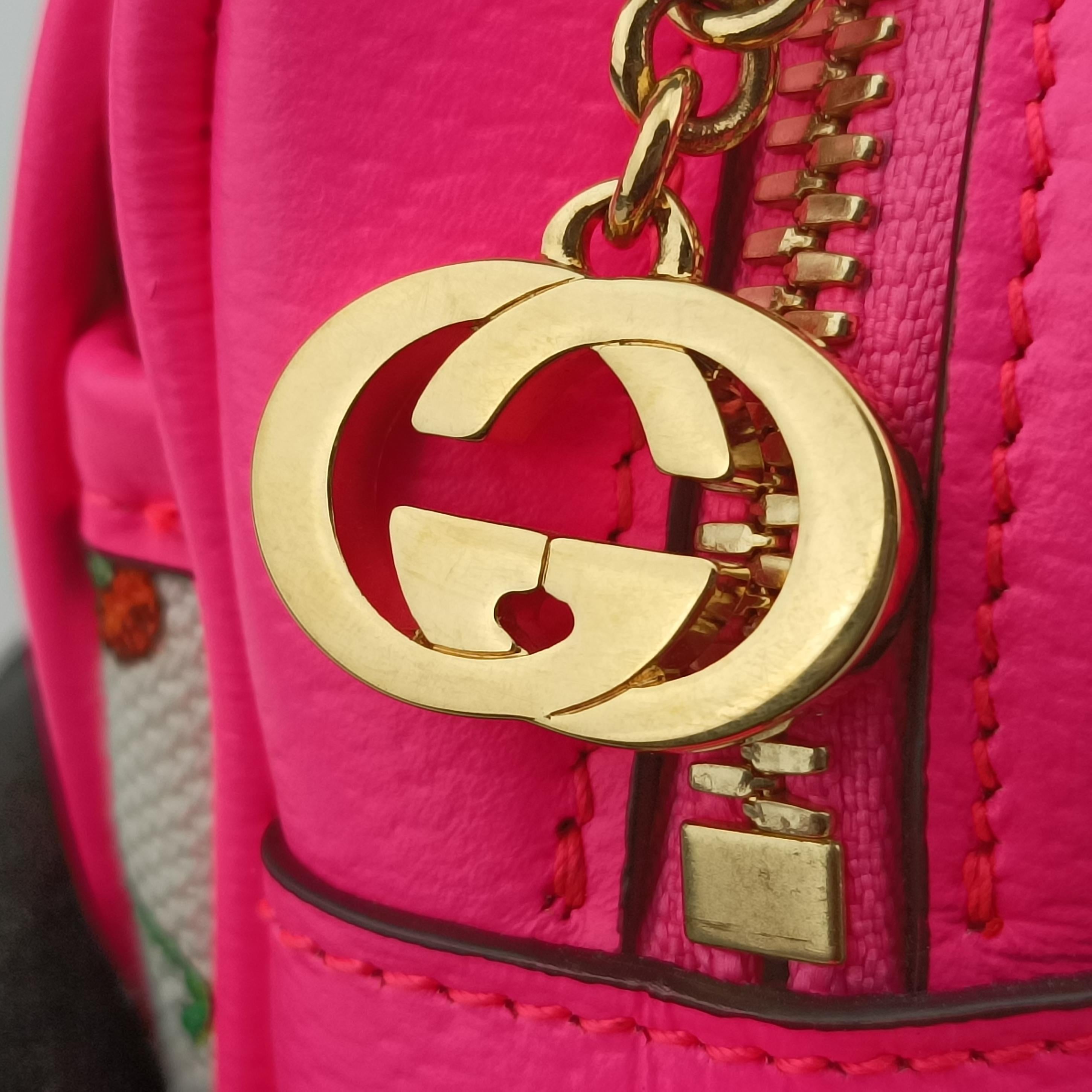 Pre-owned Gucci Floral Multicolour PVC coated canvas 550147 shoulderbag | stylenewstar