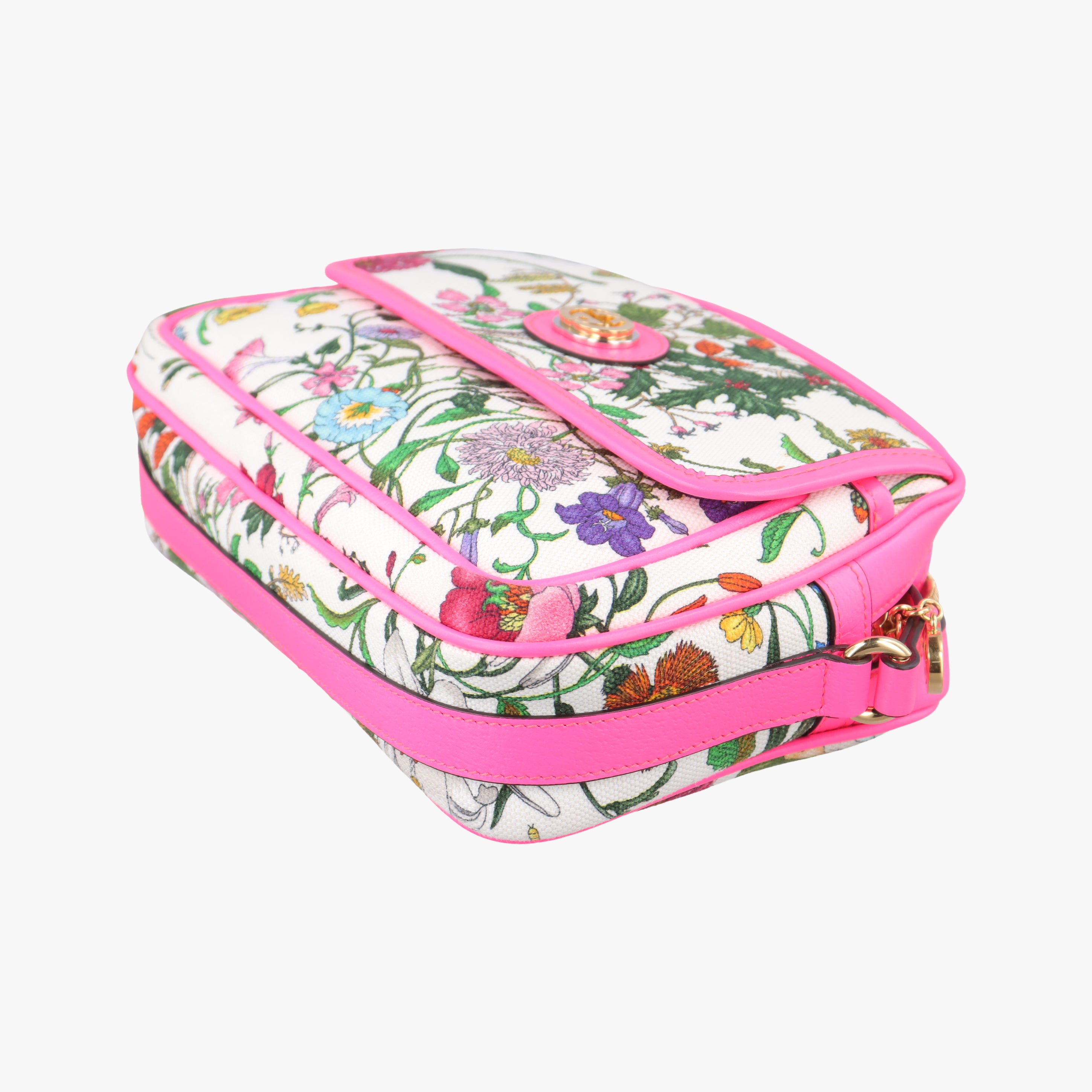 Pre-owned Gucci Floral Multicolour PVC coated canvas 550147 shoulderbag | stylenewstar