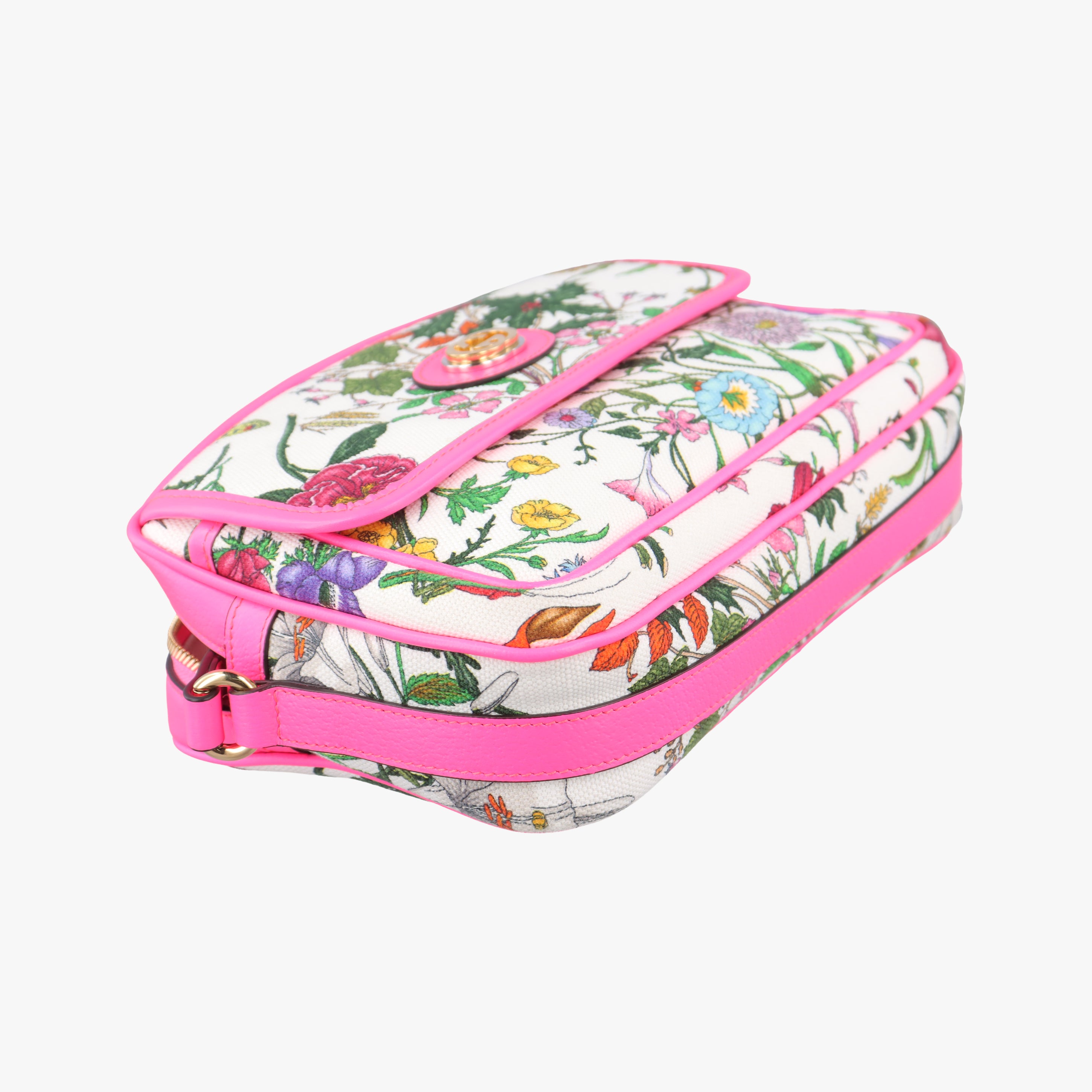 Pre-owned Gucci Floral Multicolour PVC coated canvas 550147 shoulderbag | stylenewstar