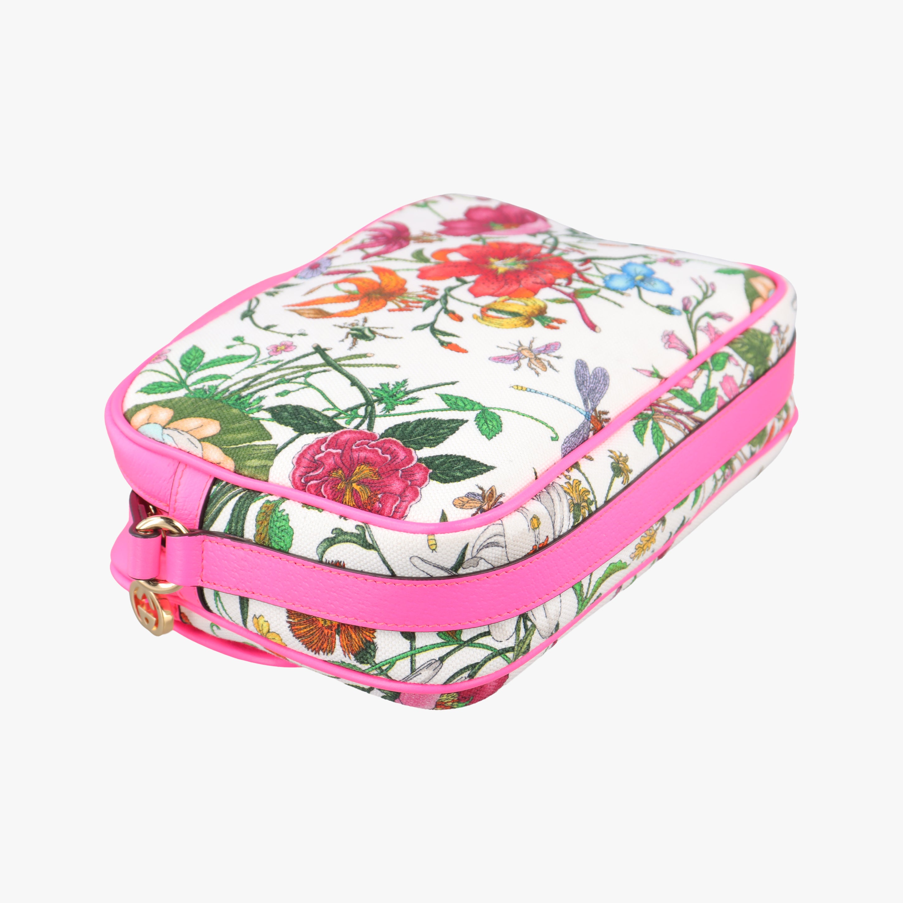 Pre-owned Gucci Floral Multicolour PVC coated canvas 550147 shoulderbag | stylenewstar