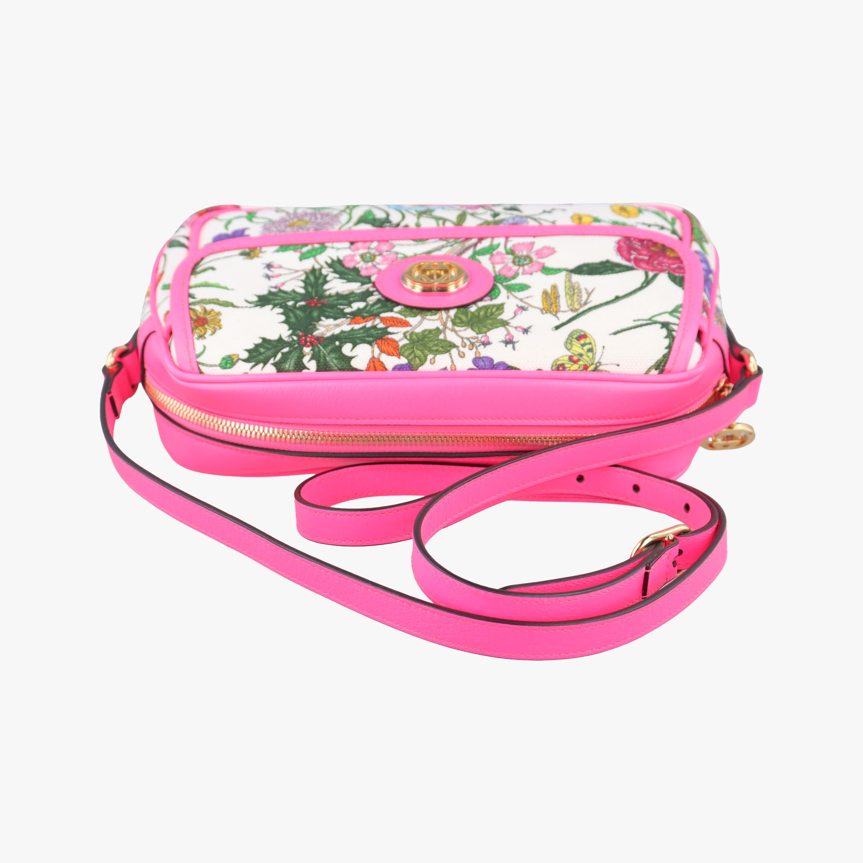 Pre-owned Gucci Floral Multicolour PVC coated canvas 550147 shoulderbag | stylenewstar