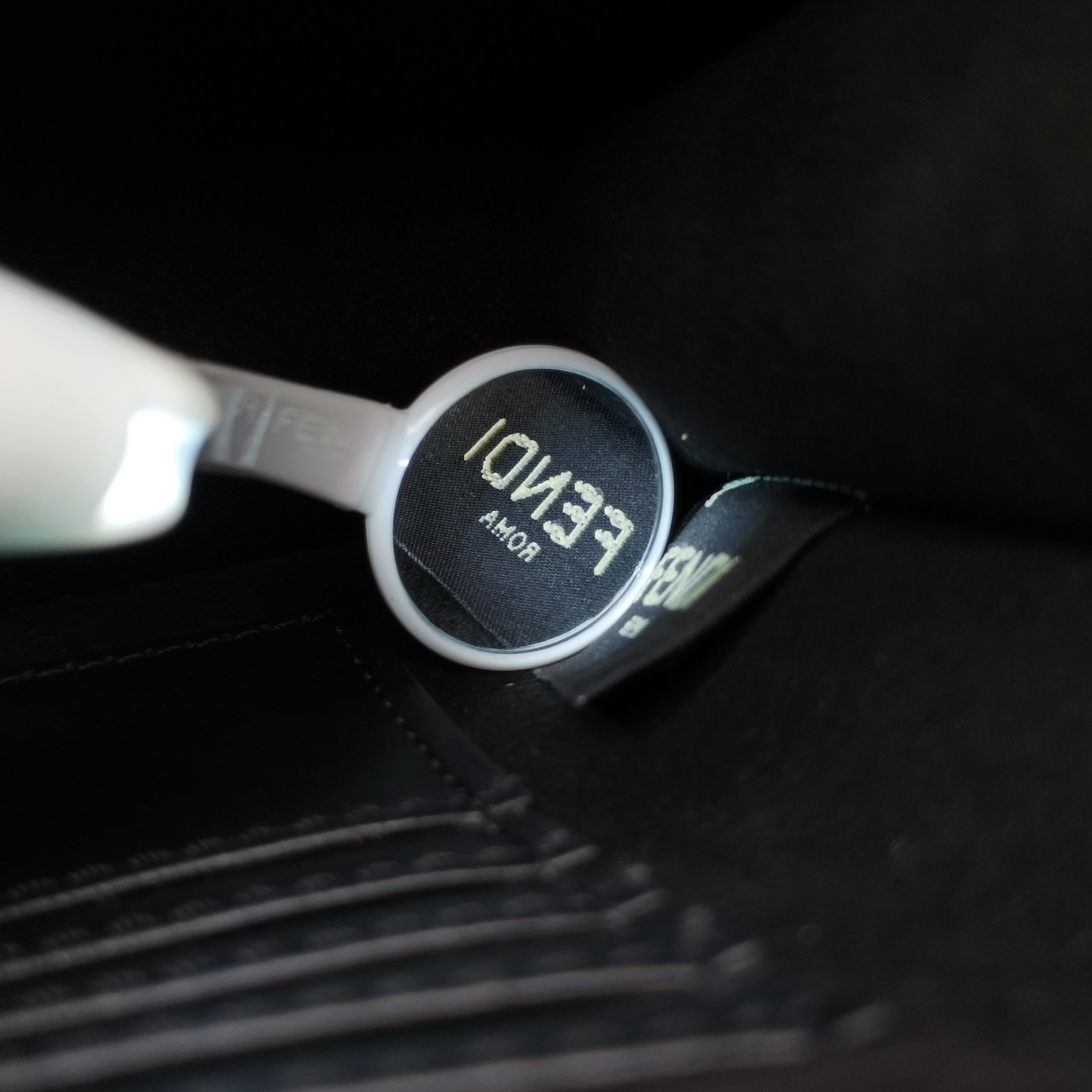 Pre-owned Fendi Fab Black Leather 8BT326 shoulderbag | stylenewstar