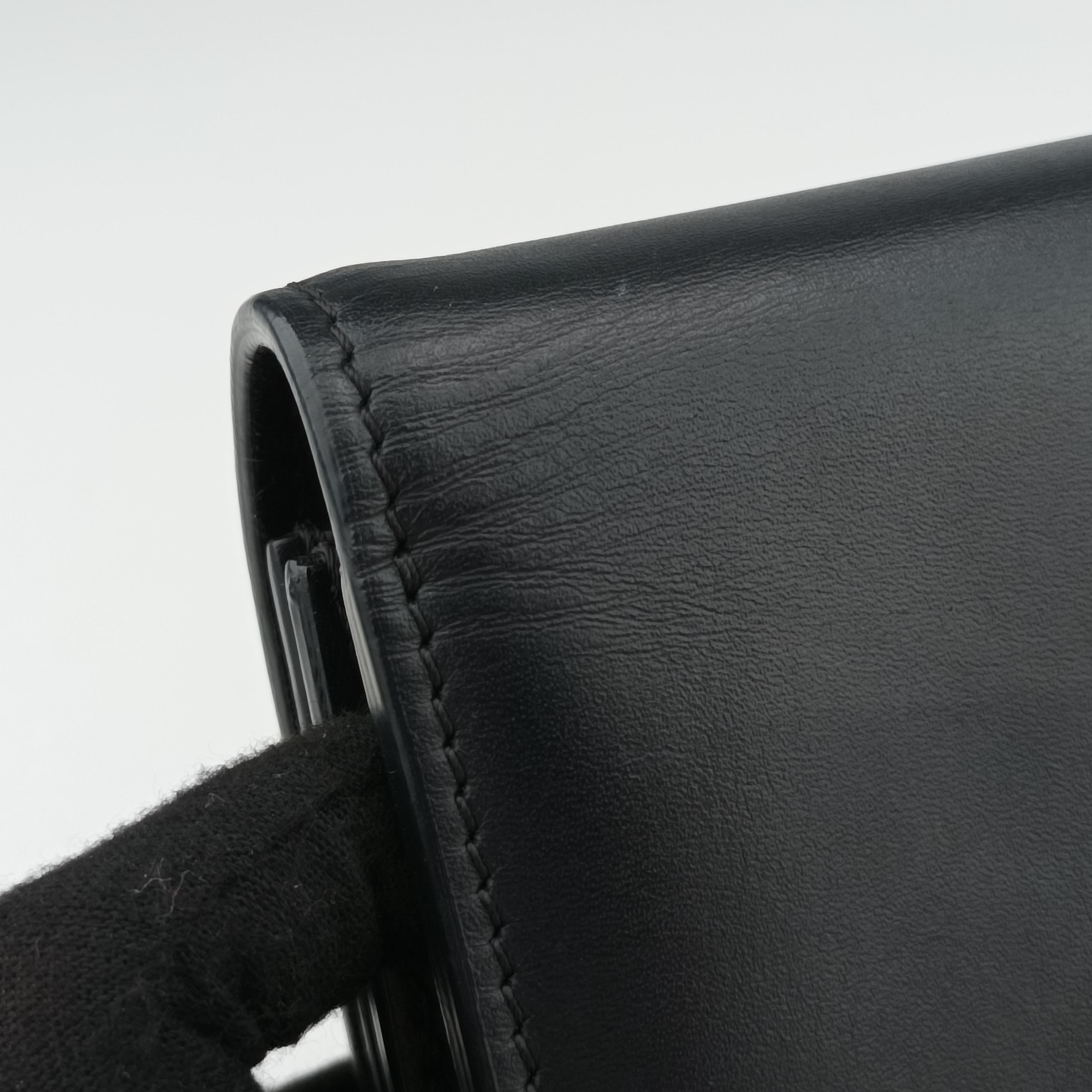 Pre-owned Fendi Fab Black Leather 8BT326 shoulderbag | stylenewstar