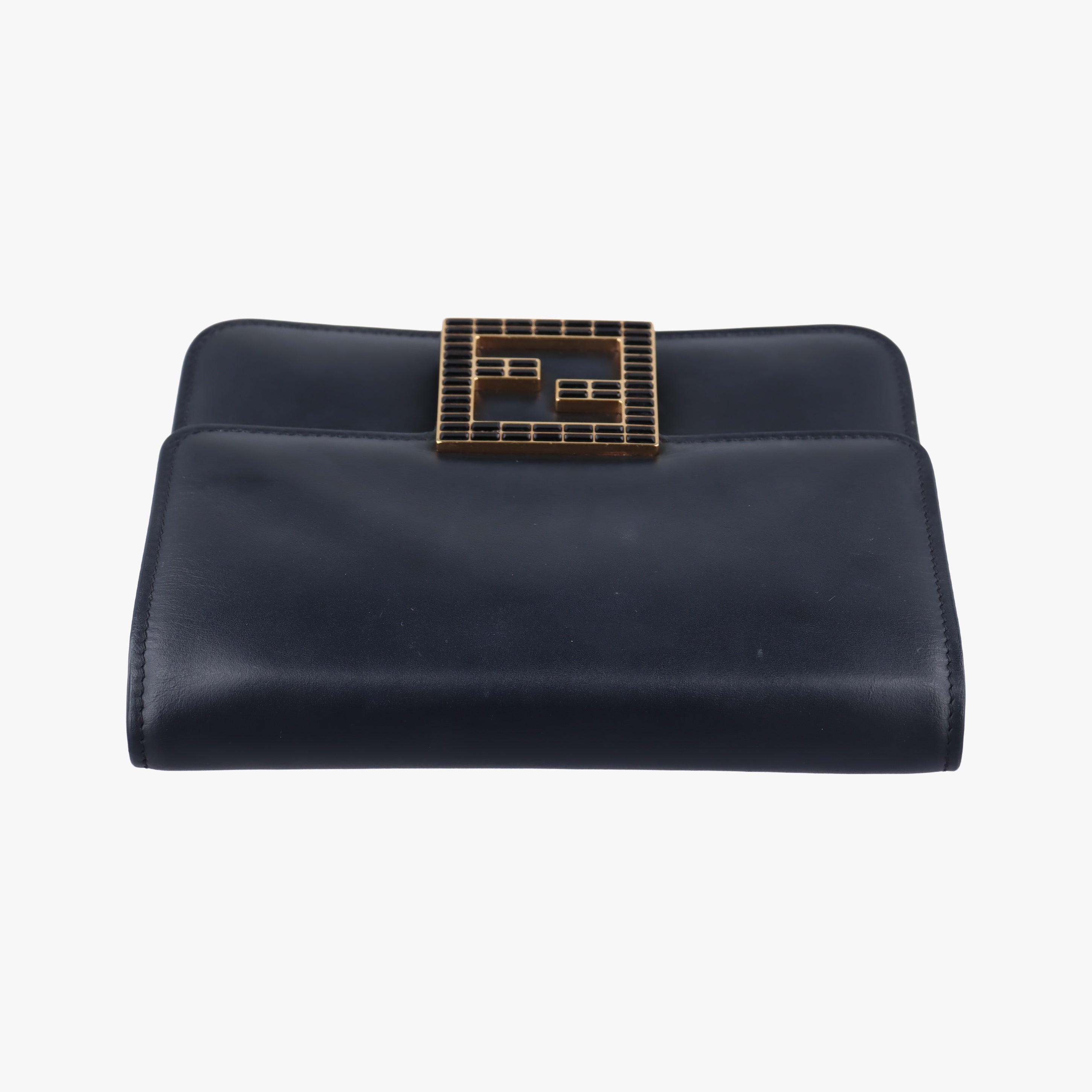 Pre-owned Fendi Fab Black Leather 8BT326 shoulderbag | stylenewstar