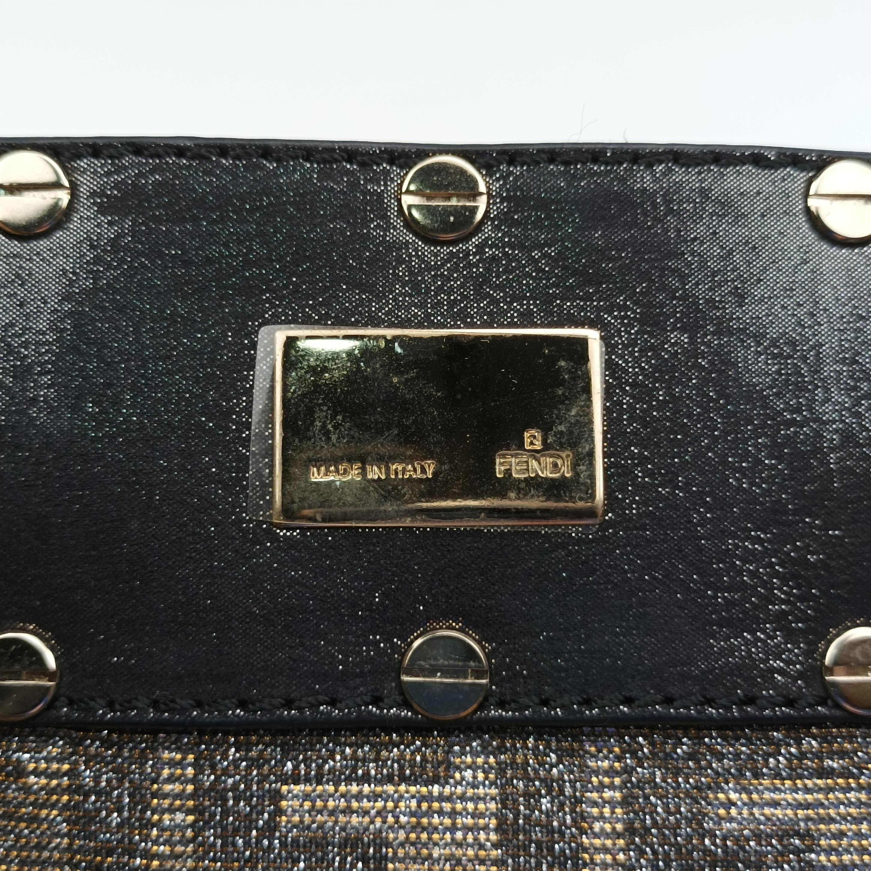 Pre-owned Fendi Mia Brown canvas 8BR616 shoulderbag | stylenewstar