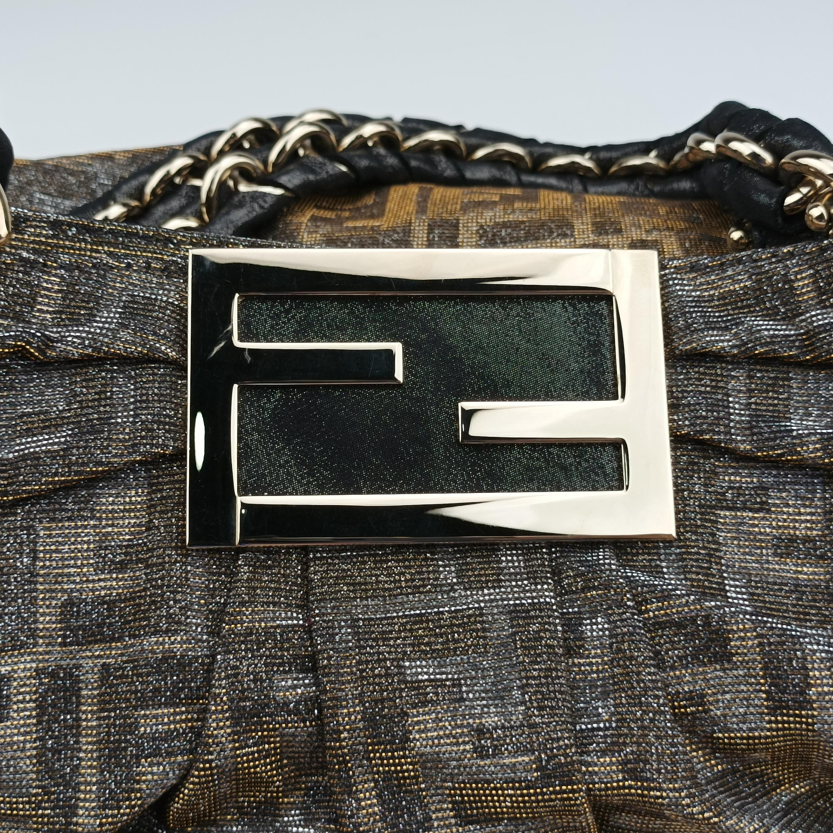 Pre-owned Fendi Mia Brown canvas 8BR616 shoulderbag | stylenewstar