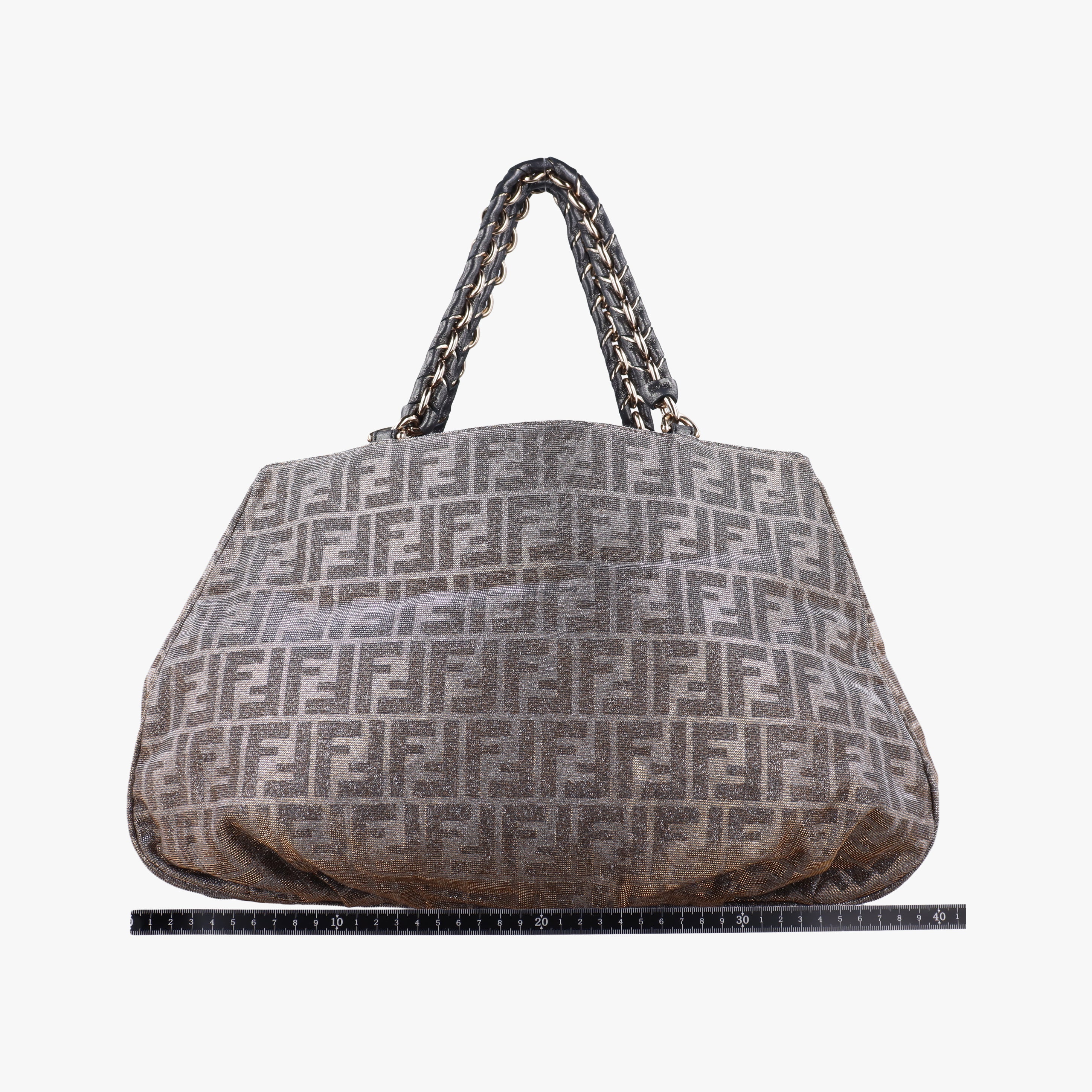 Pre-owned Fendi Mia Brown canvas 8BR616 shoulderbag | stylenewstar