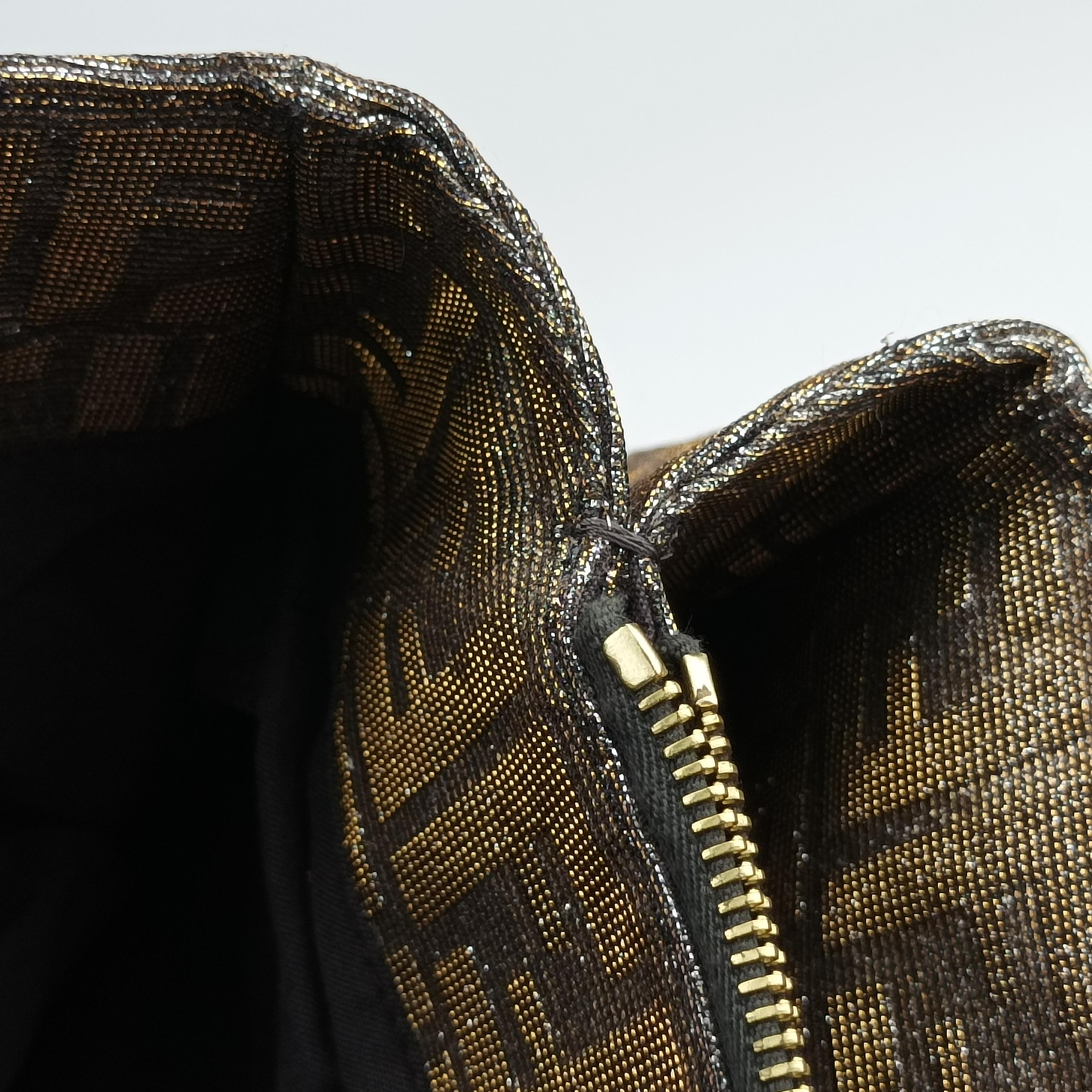 Pre-owned Fendi Mia Brown canvas 8BR616 shoulderbag | stylenewstar