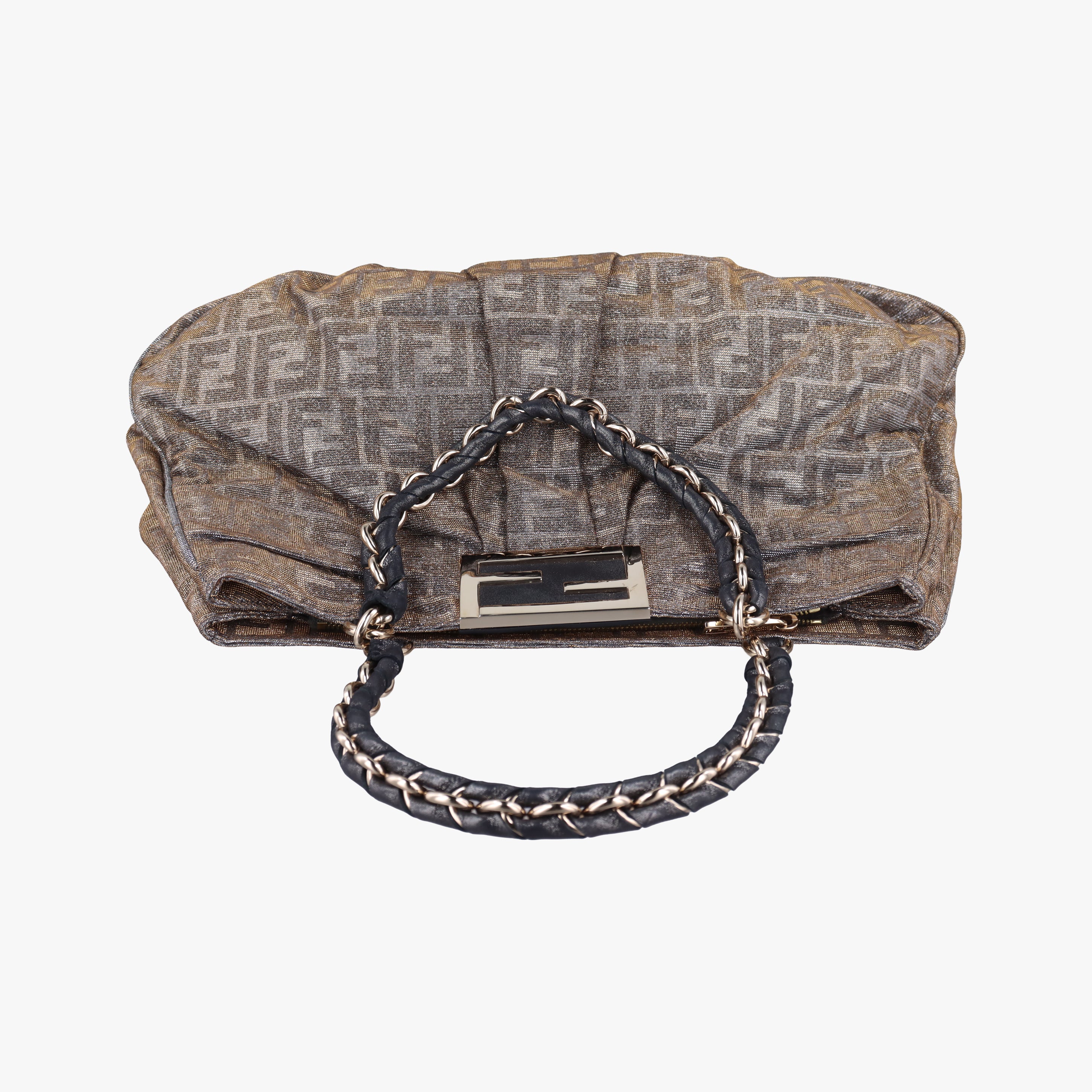 Pre-owned Fendi Mia Brown canvas 8BR616 shoulderbag | stylenewstar