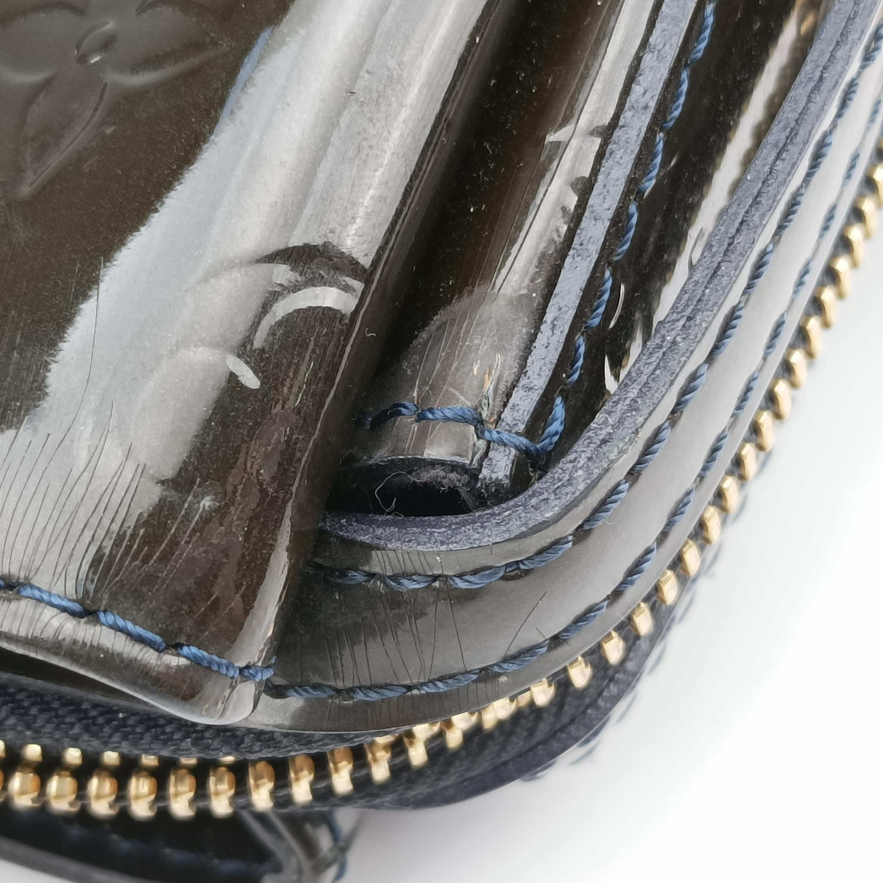 Pre-owned Louis Vuitton MELROSE AVENUE Bleu Nuit Vernis M93756 handbag | stylenewstar