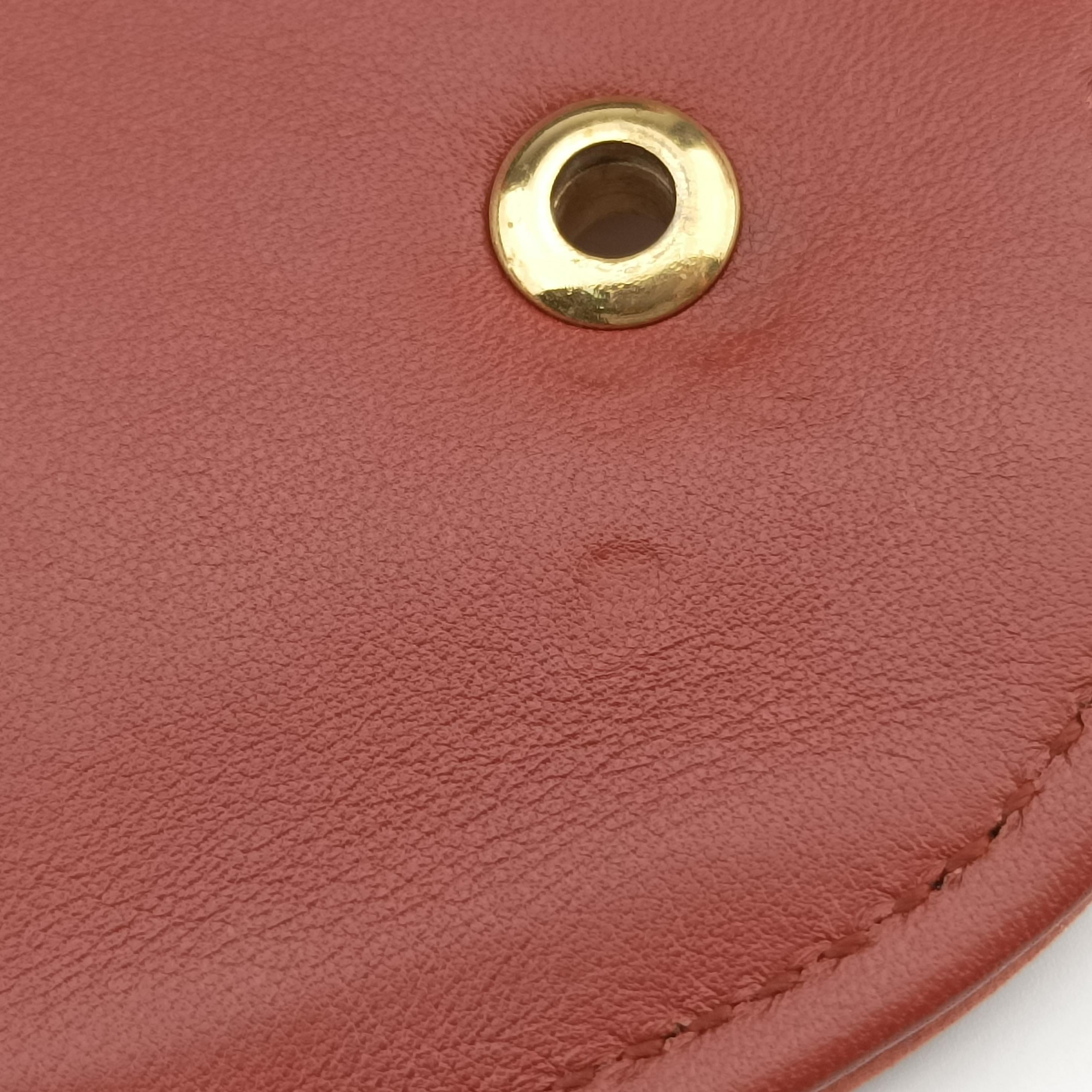 Vintage Gucci Nubuck Tigrette Chain Orange suede 290684 shoulderbag | stylenewstar