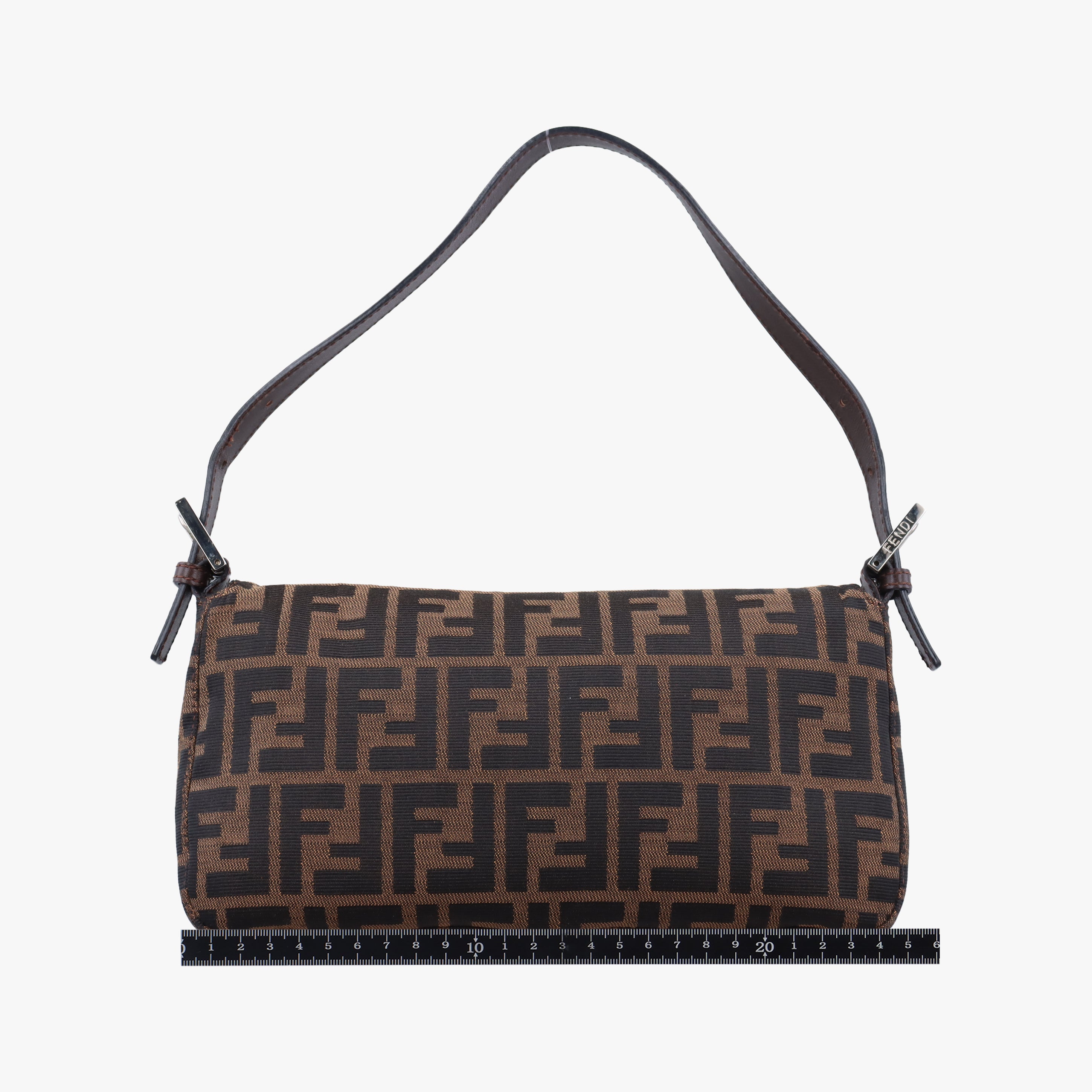 Pre-owned Fendi Baguette Brown canvas 26424 shoulderbag | stylenewstar