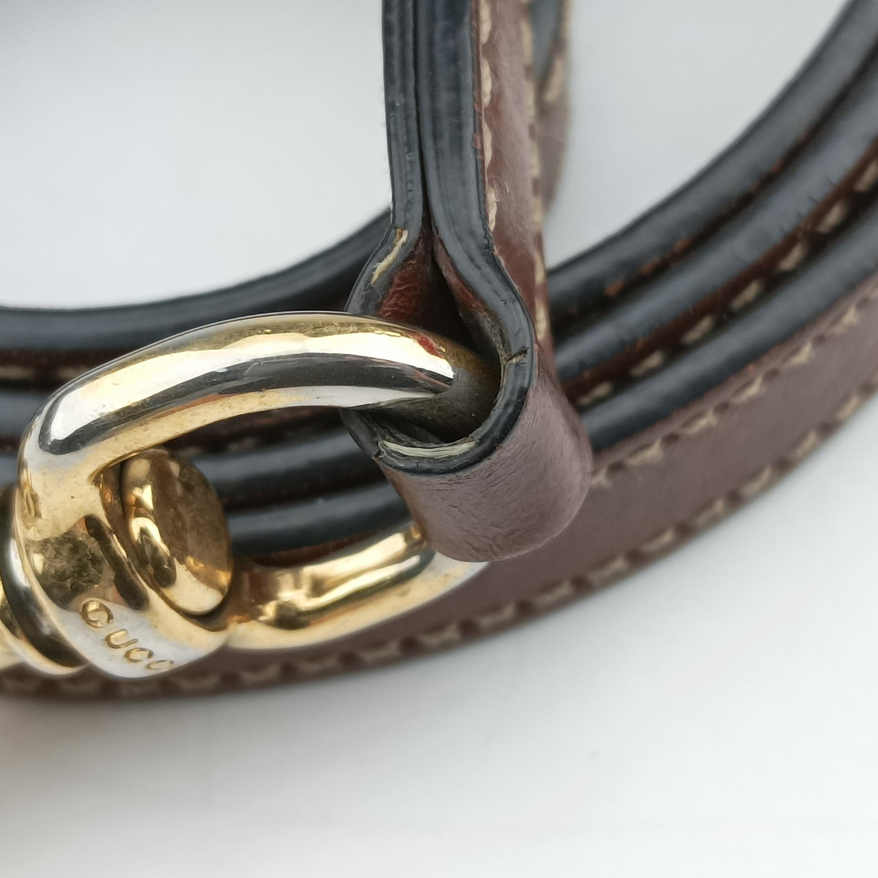 Pre-owned Gucci GG SUPREME beige×brown PVC coated canvas×Leather 409529 shoulderbag | stylenewstar