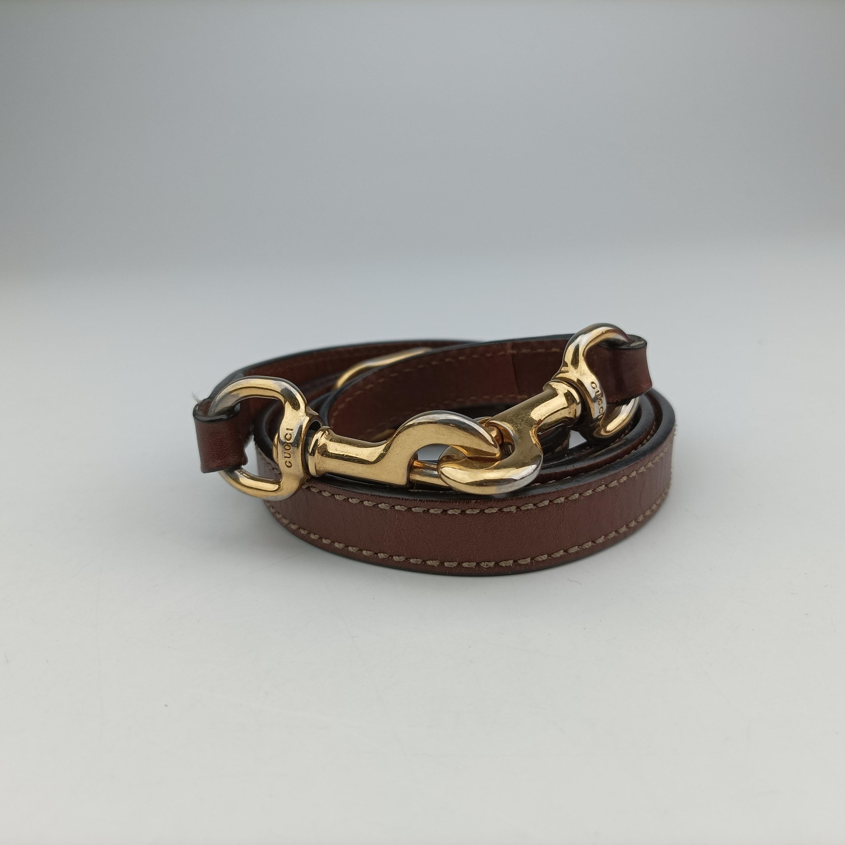 Pre-owned Gucci GG SUPREME beige×brown PVC coated canvas×Leather 409529 shoulderbag | stylenewstar