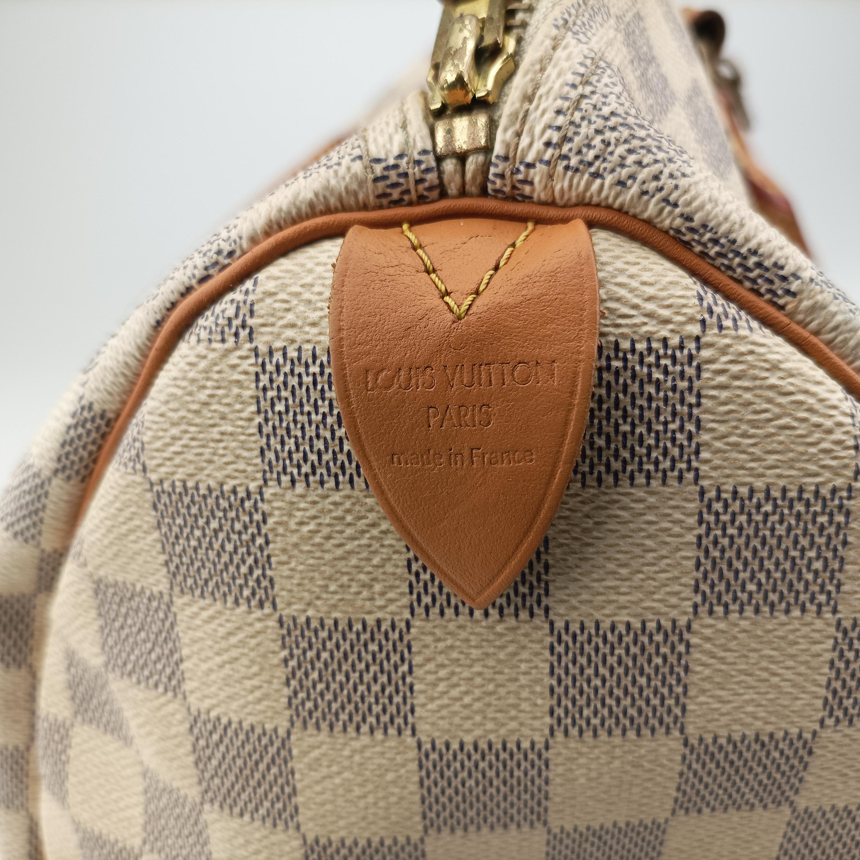 Pre-owned Louis Vuitton Speedy 35 AZUR Damier Canvas N41535 handbag | stylenewstar