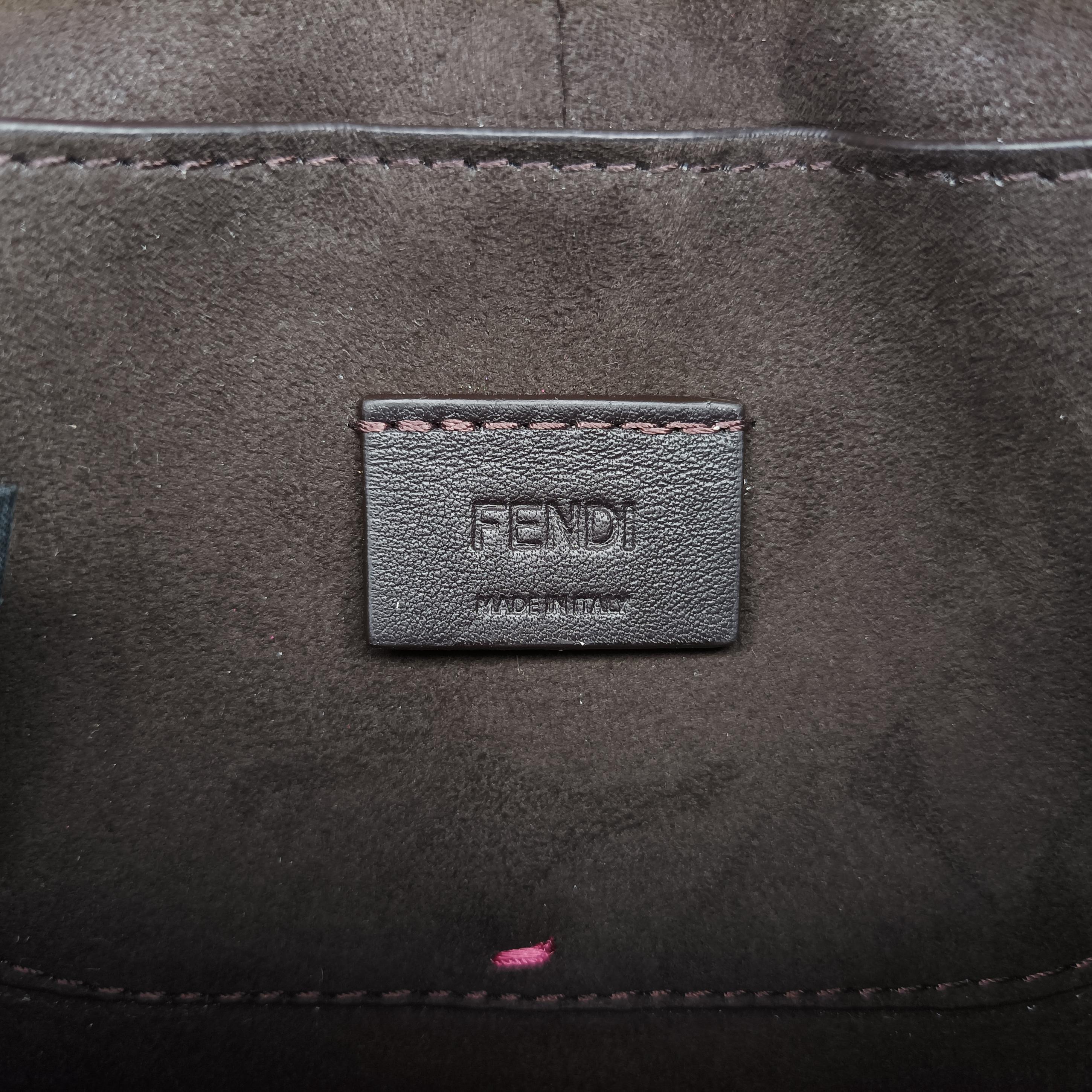 Pre-owned Fendi C'mon Small Rose Leather 7AS219 shoulderbag | stylenewstar