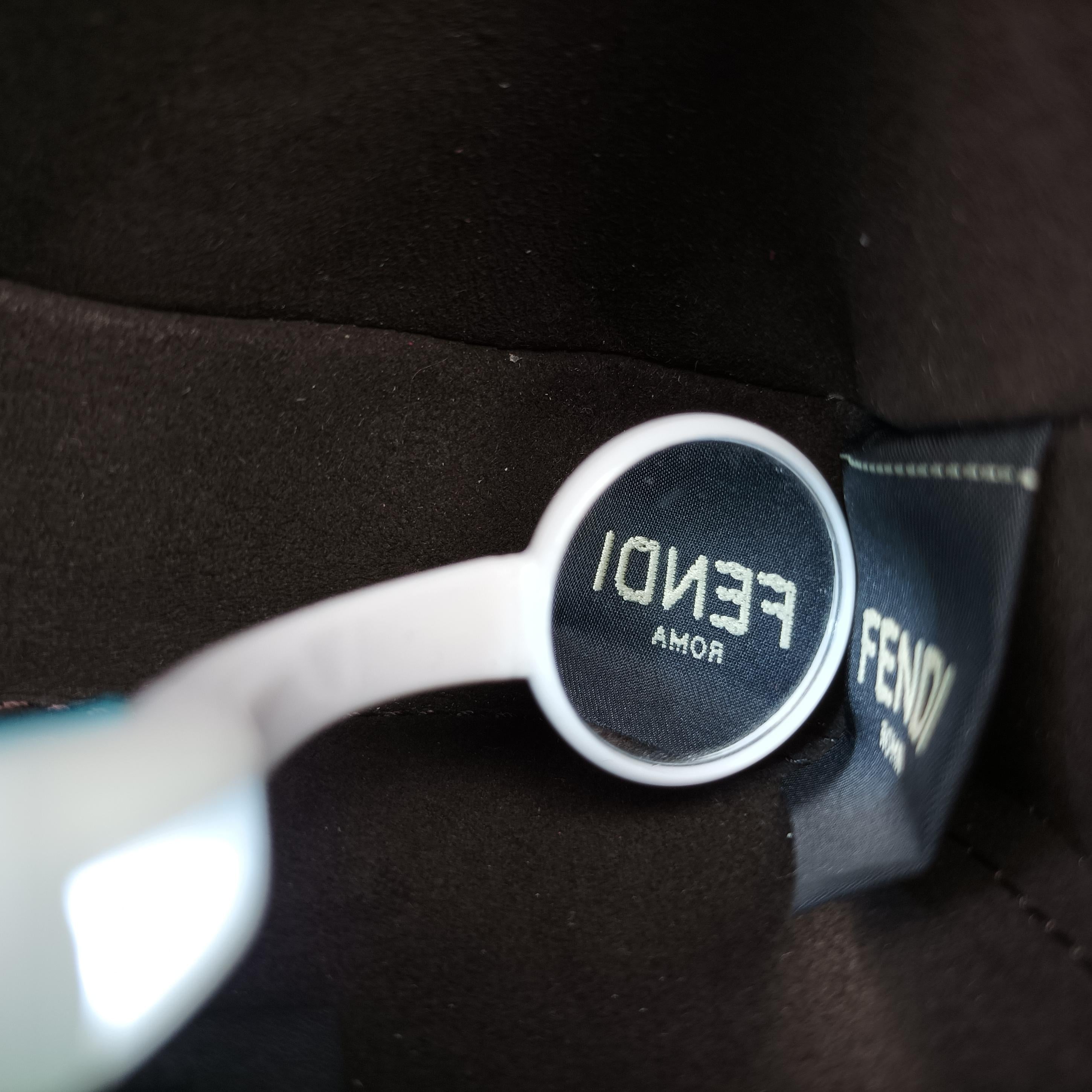 Pre-owned Fendi C'mon Small Rose Leather 7AS219 shoulderbag | stylenewstar