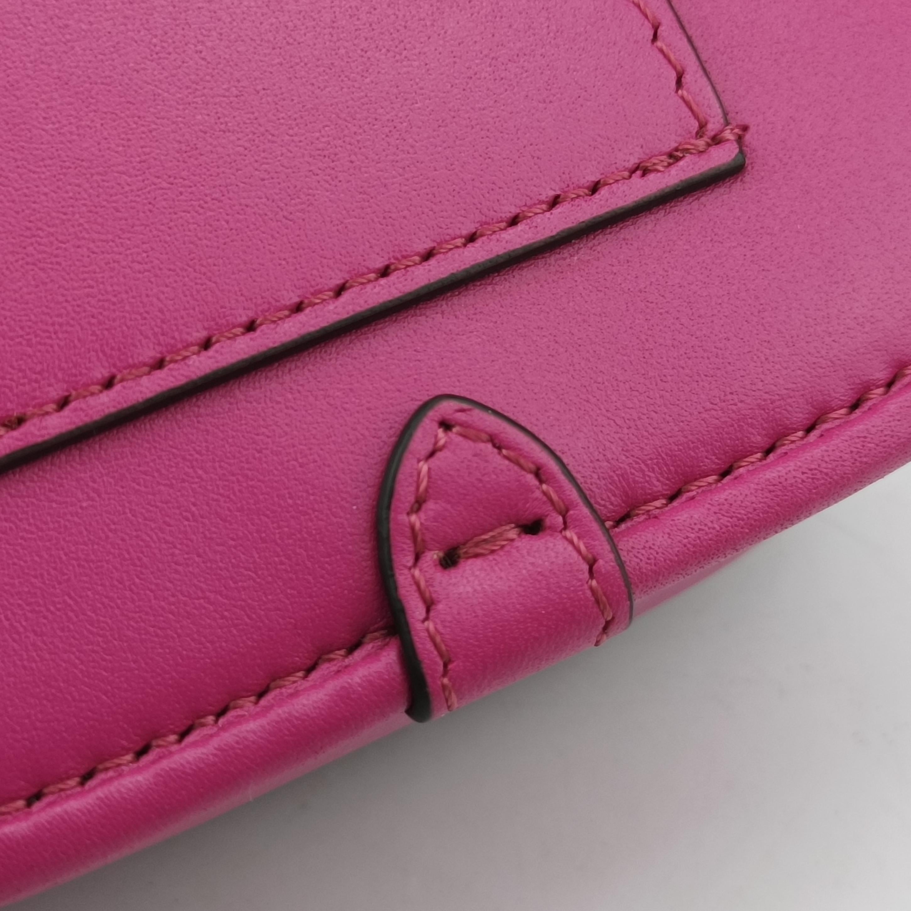 Pre-owned Fendi C'mon Small Rose Leather 7AS219 shoulderbag | stylenewstar